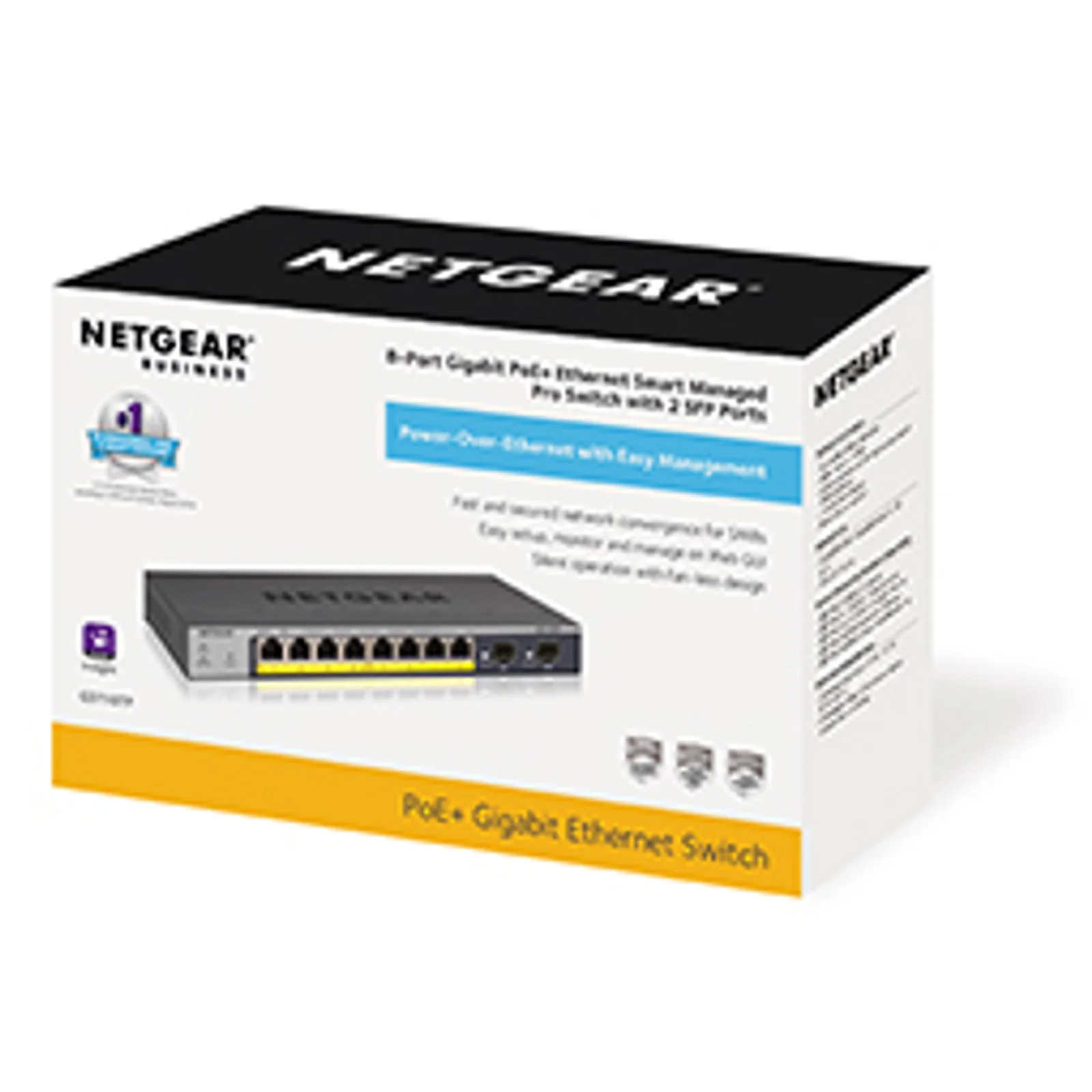 NETGEAR GS110TP Géré L2/L3/L4 Gigabit Ethernet (10/100/1000) Connexion Ethernet, supportant l'alimentation via ce port (PoE) Gris