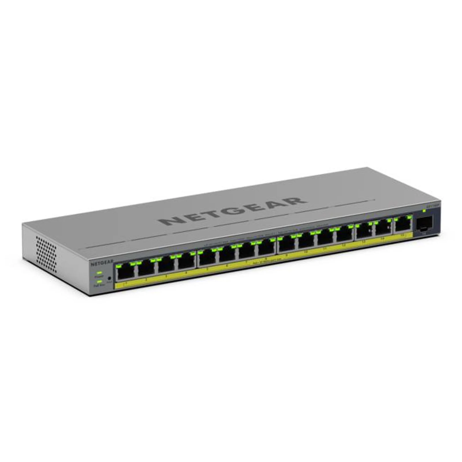 GS116EP Géré L2/L3 Gigabit Ethernet (10/100/1000) Connexion Ethernet, supportant l'alimentation via ce port (PoE) Gris