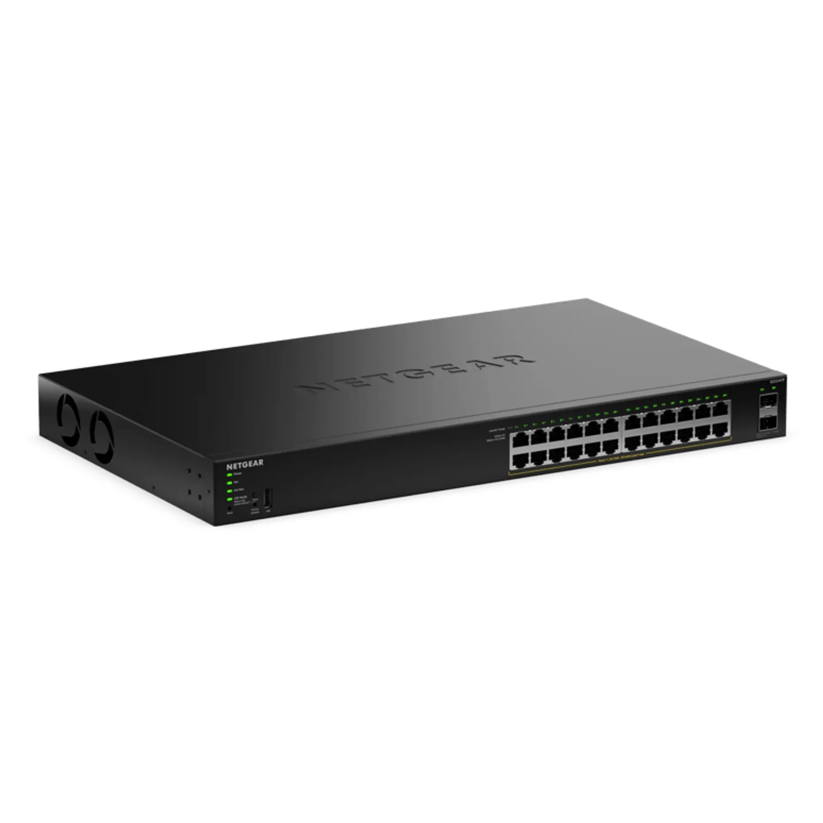 GS324TPv2 Géré L2/L3 Gigabit Ethernet (10/100/1000) Connexion Ethernet, supportant l'alimentation via ce port (PoE) 1U Noir