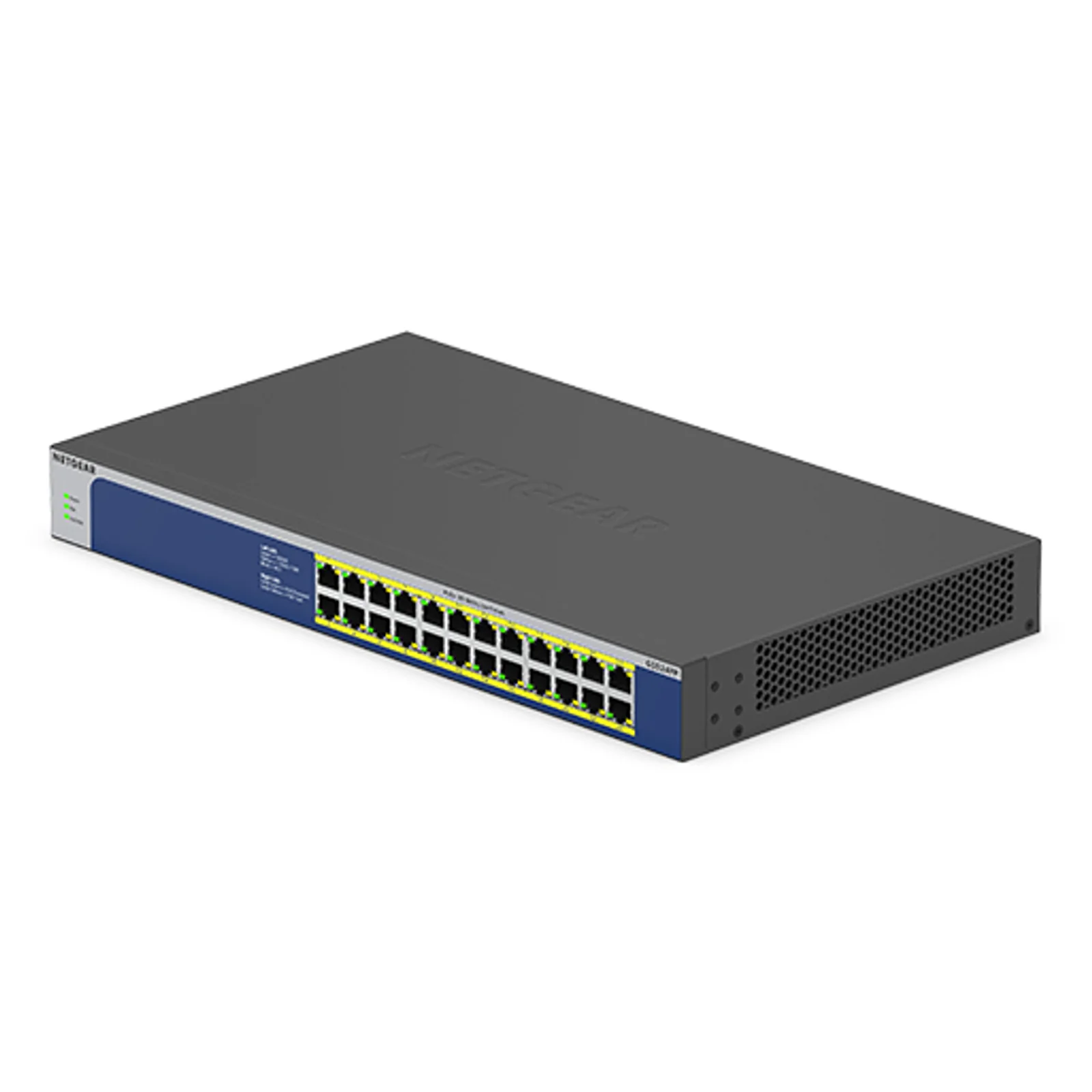 NETGEAR GS524PP Non-géré Gigabit Ethernet (10/100/1000) Connexion Ethernet, supportant l'alimentation via ce port (PoE) Gris