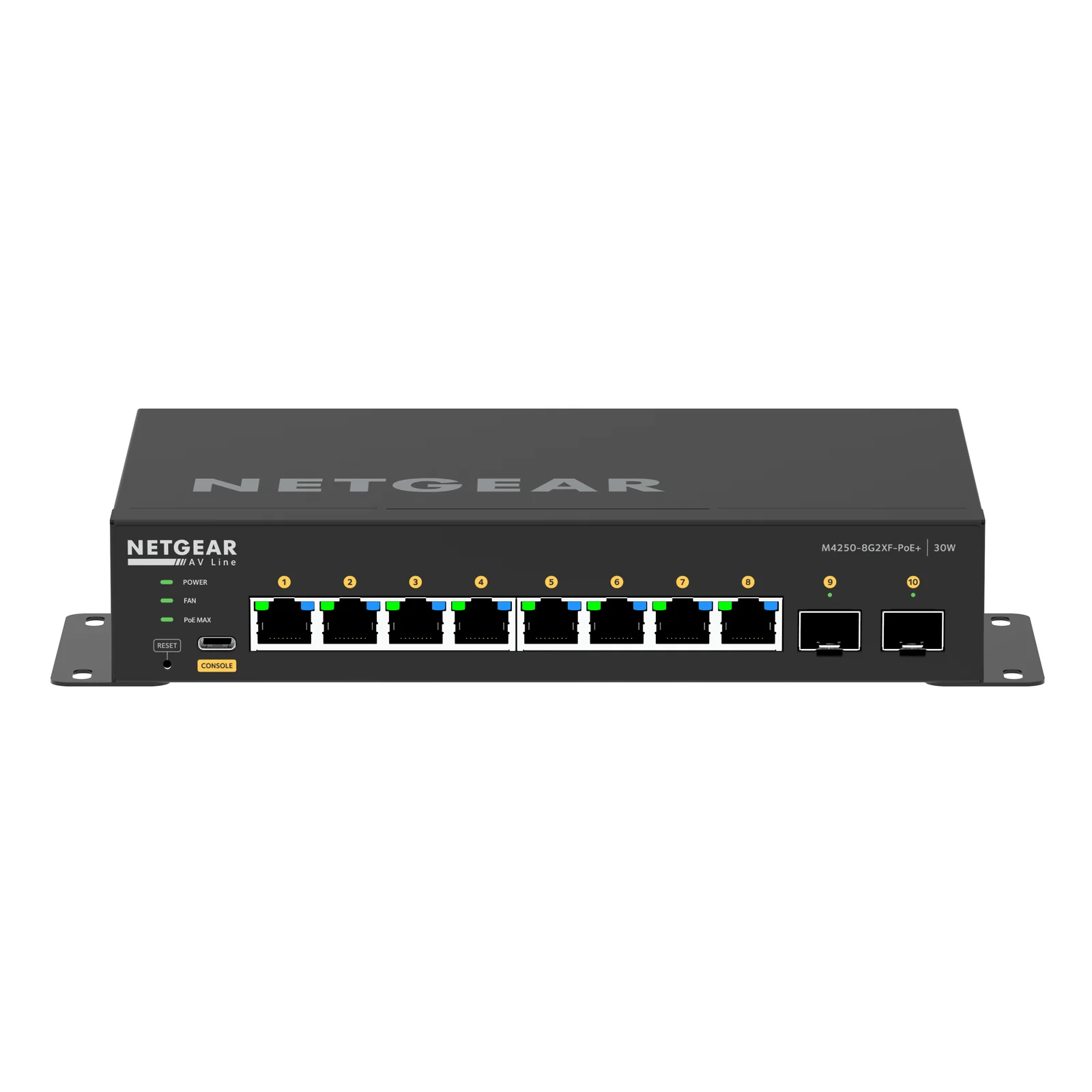 GSM4210PX-100EUS commutateur réseau Géré L2/L3 Gigabit Ethernet (10/100/1000) Connexion Ethernet, supportant l'alimentation via ce port (PoE) Noir