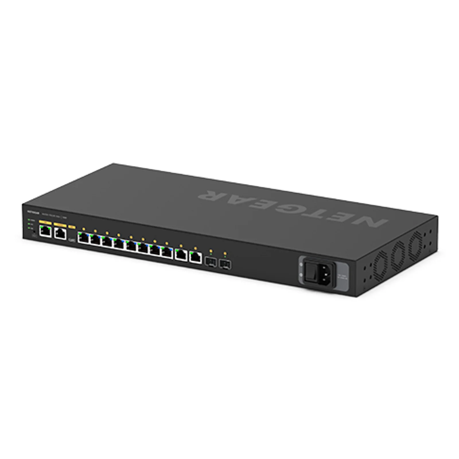 NETGEAR M4250-10G2XF-PoE+ Géré L2/L3 Gigabit Ethernet (10/100/1000) Connexion Ethernet, supportant l'alimentation via ce port (PoE) 1U Noir