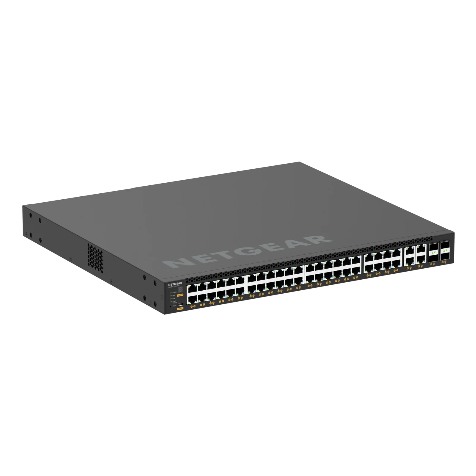 NETGEAR M4350-44M4X4V Géré L3 2.5G Ethernet (100/1000/2500) Connexion Ethernet, supportant l'alimentation via ce port (PoE) 1U Noir
