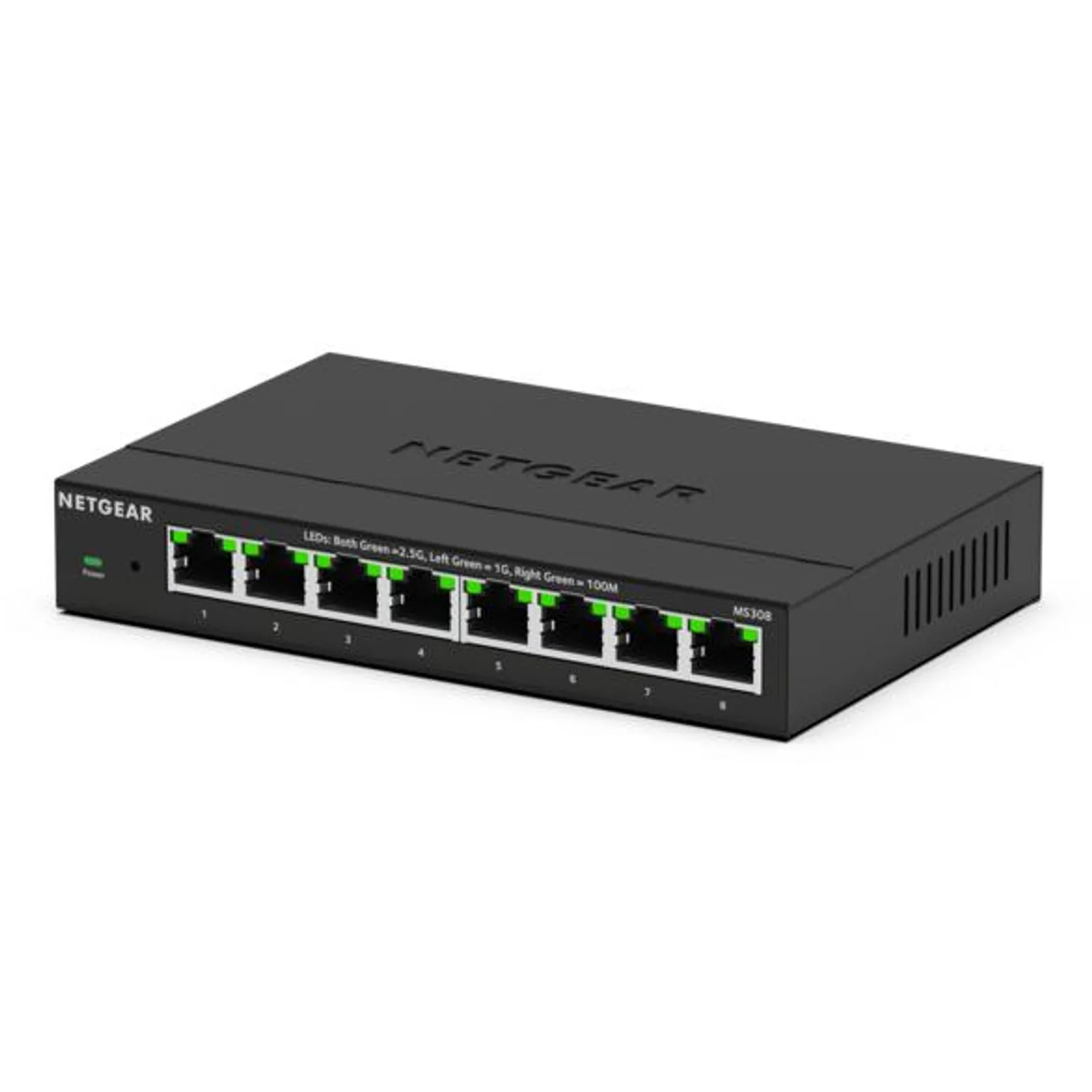 MS308E Non-géré 2.5G Ethernet (100/1000/2500) Noir