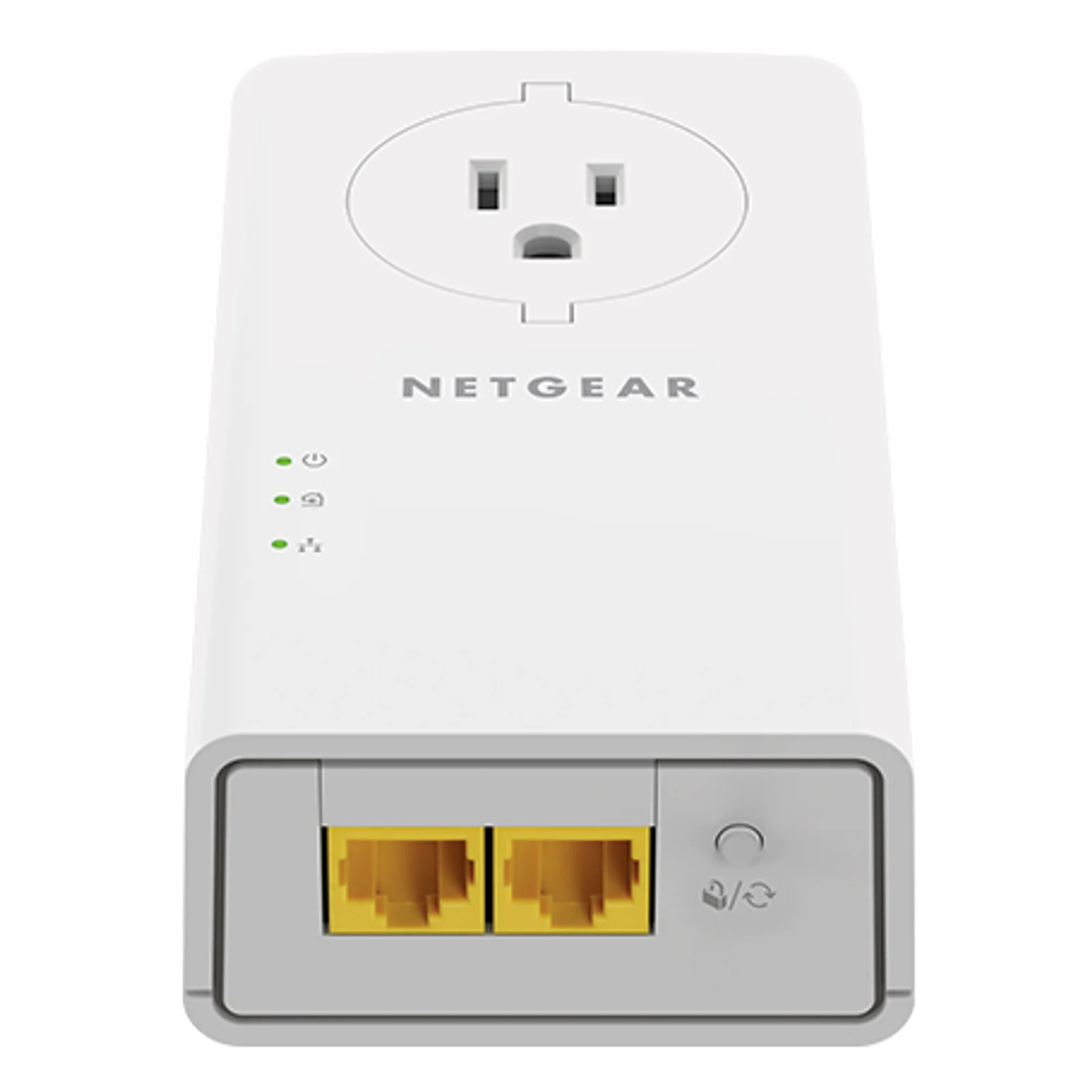 NETGEAR PLP2000-100FRS Adaptateur réseau CPL 2000 Mbit/s Ethernet/LAN Blanc 2 pièce(s)