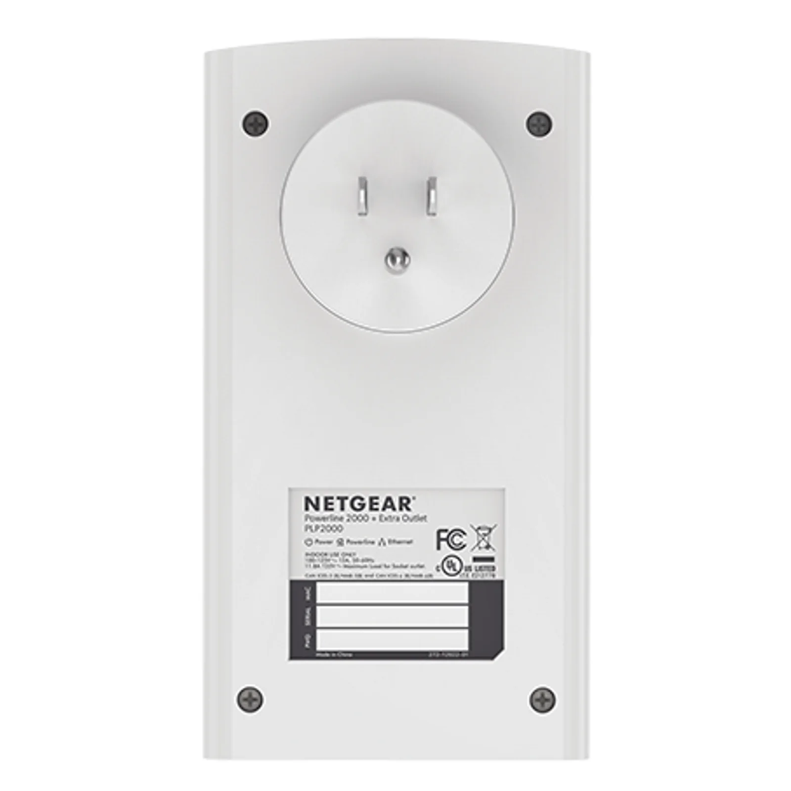 NETGEAR PLP2000-100FRS Adaptateur réseau CPL 2000 Mbit/s Ethernet/LAN Blanc 2 pièce(s)