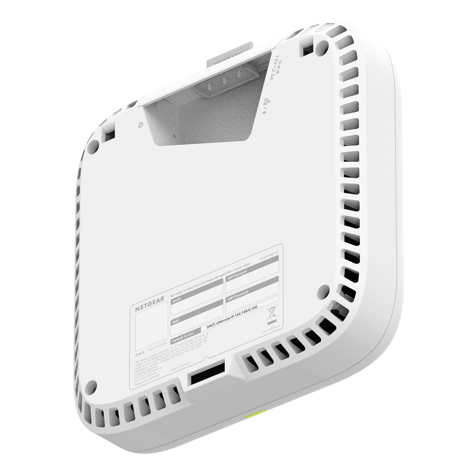 NETGEAR WBE718 9400 Mbit/s Blanc Connexion Ethernet, supportant l'alimentation via ce port (PoE)