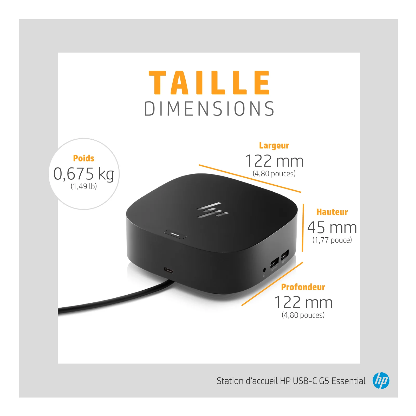 HP Station d’accueil USB-C G5 Essential