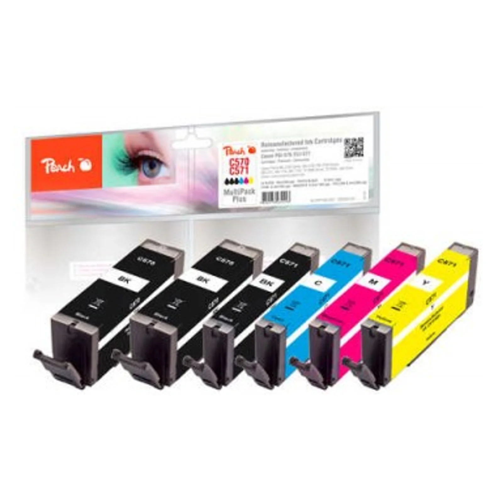 0F320134 cartouche d'encre 6 pièce(s) Compatible Rendement standard Noir, Cyan, Magenta, Jaune
