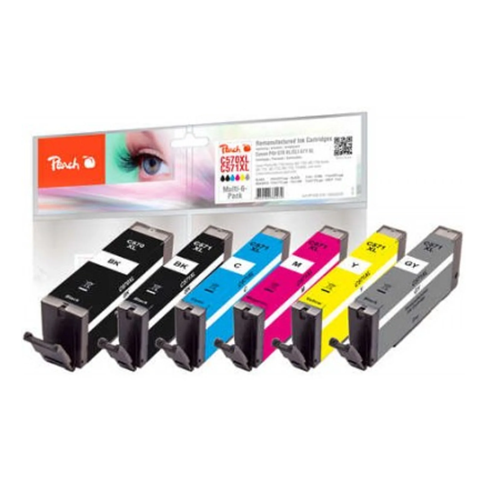 320525 cartouche d'encre 6 pièce(s) Compatible Rendement élevé (XL) Noir, Cyan
