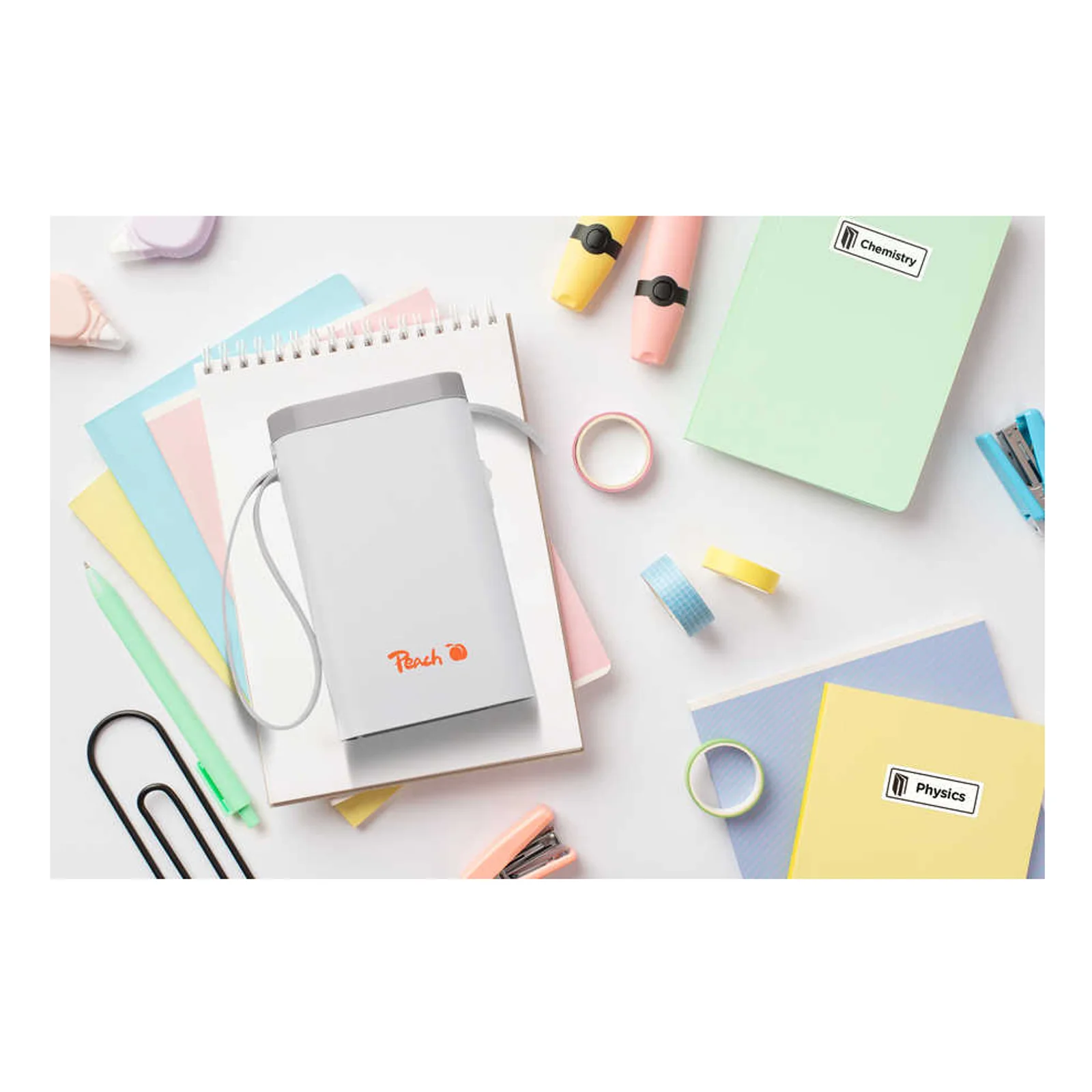 Peach PE110 imprimante pour étiquettes Thermique directe 203 x 203 DPI 60 mm/sec Sans fil Bluetooth