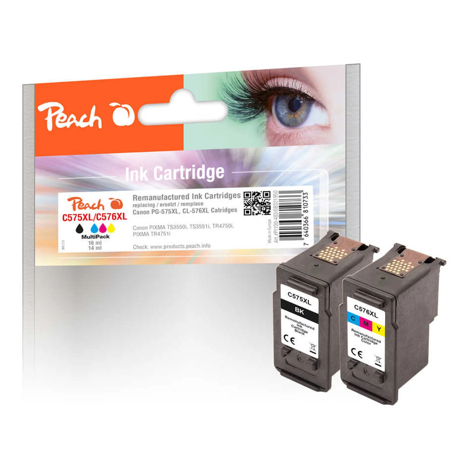 PI100-483 cartouche d'encre 2 pièce(s) Compatible Rendement élevé (XL) Noir, Magenta, Jaune, Cyan