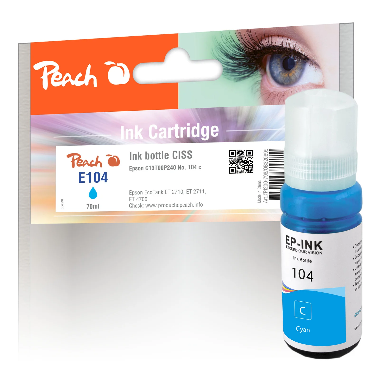 PI200-798 cartouche d'encre 1 pièce(s) Compatible Rendement standard Cyan
