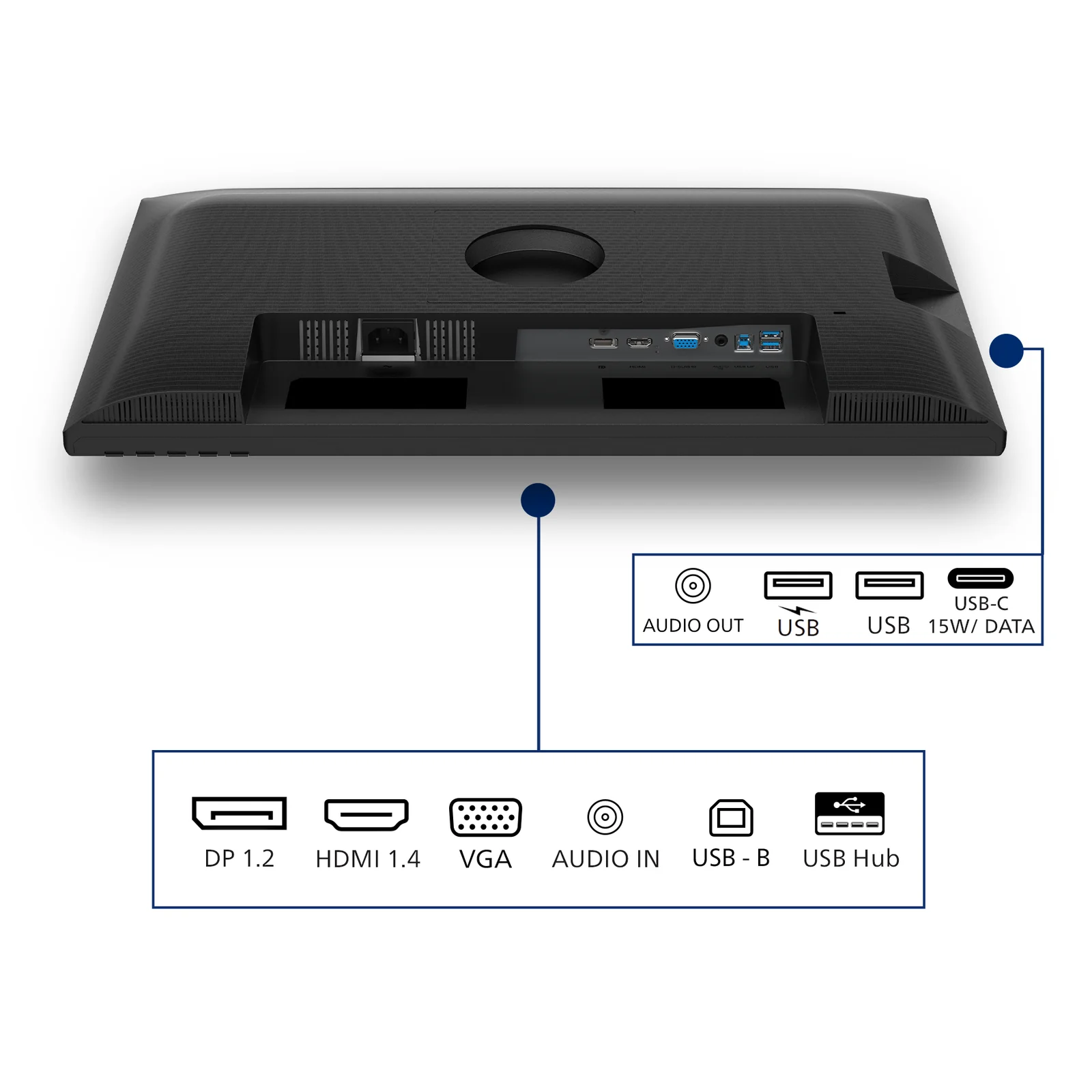 Philips 3000 series 24B2N3200D/00 écran plat de PC 61,2 cm (24.1") 1920 x 1200 pixels WUXGA LCD Noir
