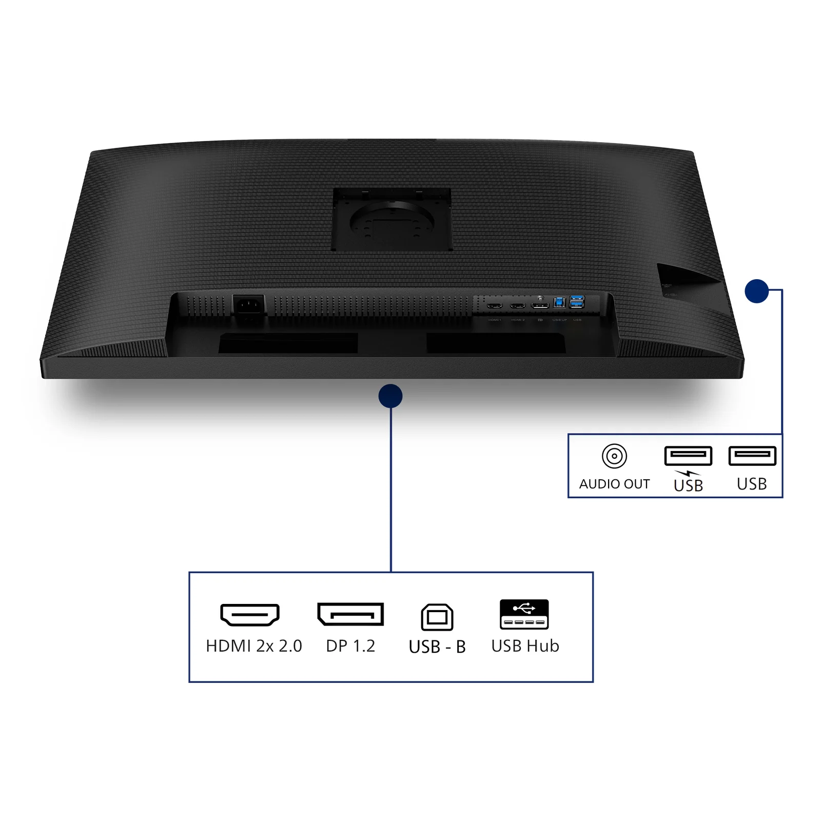 Philips 3000 series 32B2N3500/00 écran plat de PC 80 cm (31.5") 2560 x 1440 pixels Quad HD LCD Noir