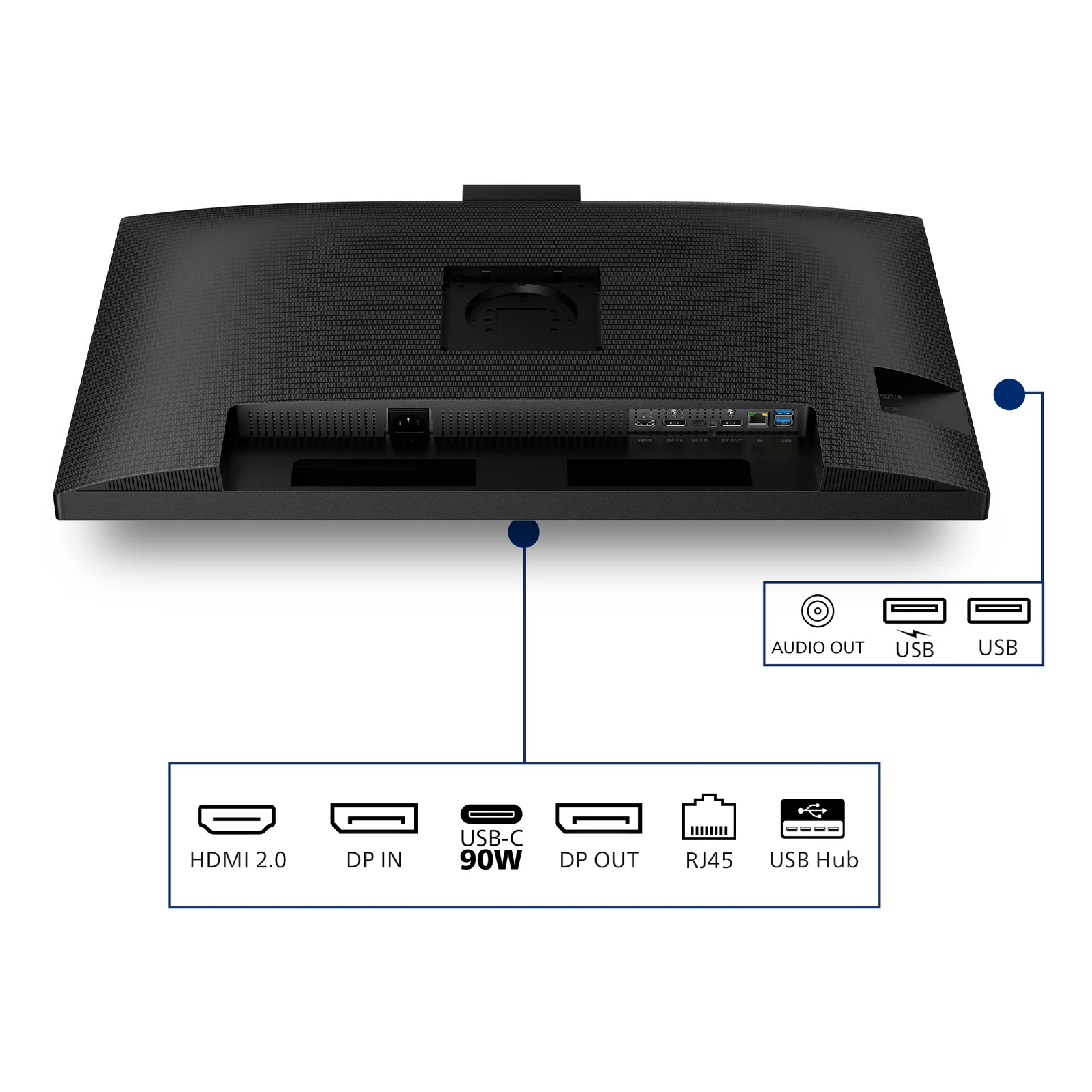 Philips 3000 series 32B2U3601H/00 écran plat de PC 80 cm (31.5") 2560 x 1440 pixels Quad HD LCD Noir