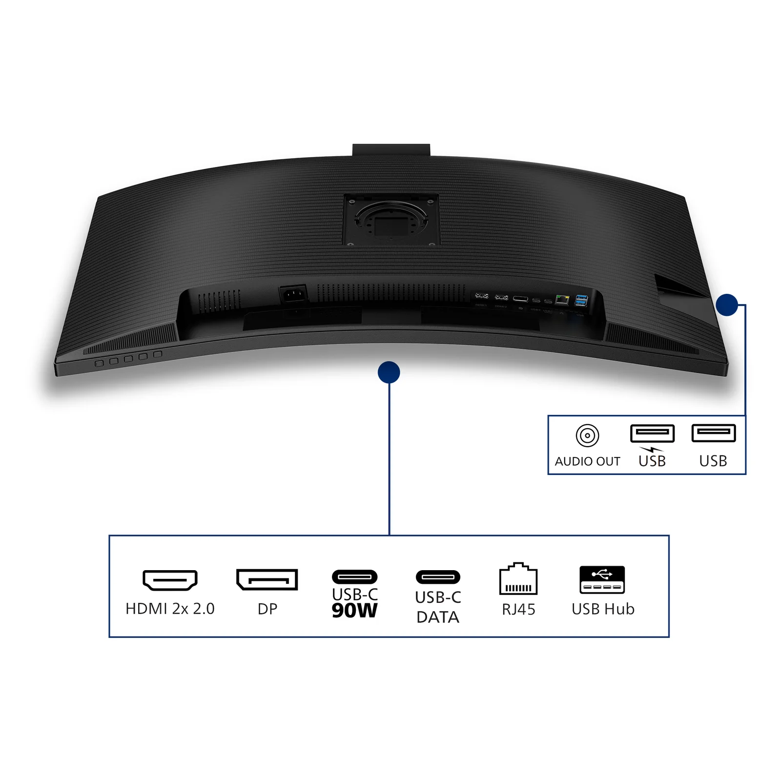 Philips 3000 series 34B2U3600CH/00 écran plat de PC 86,4 cm (34") 3440 x 1440 pixels Wide Quad HD LCD Noir