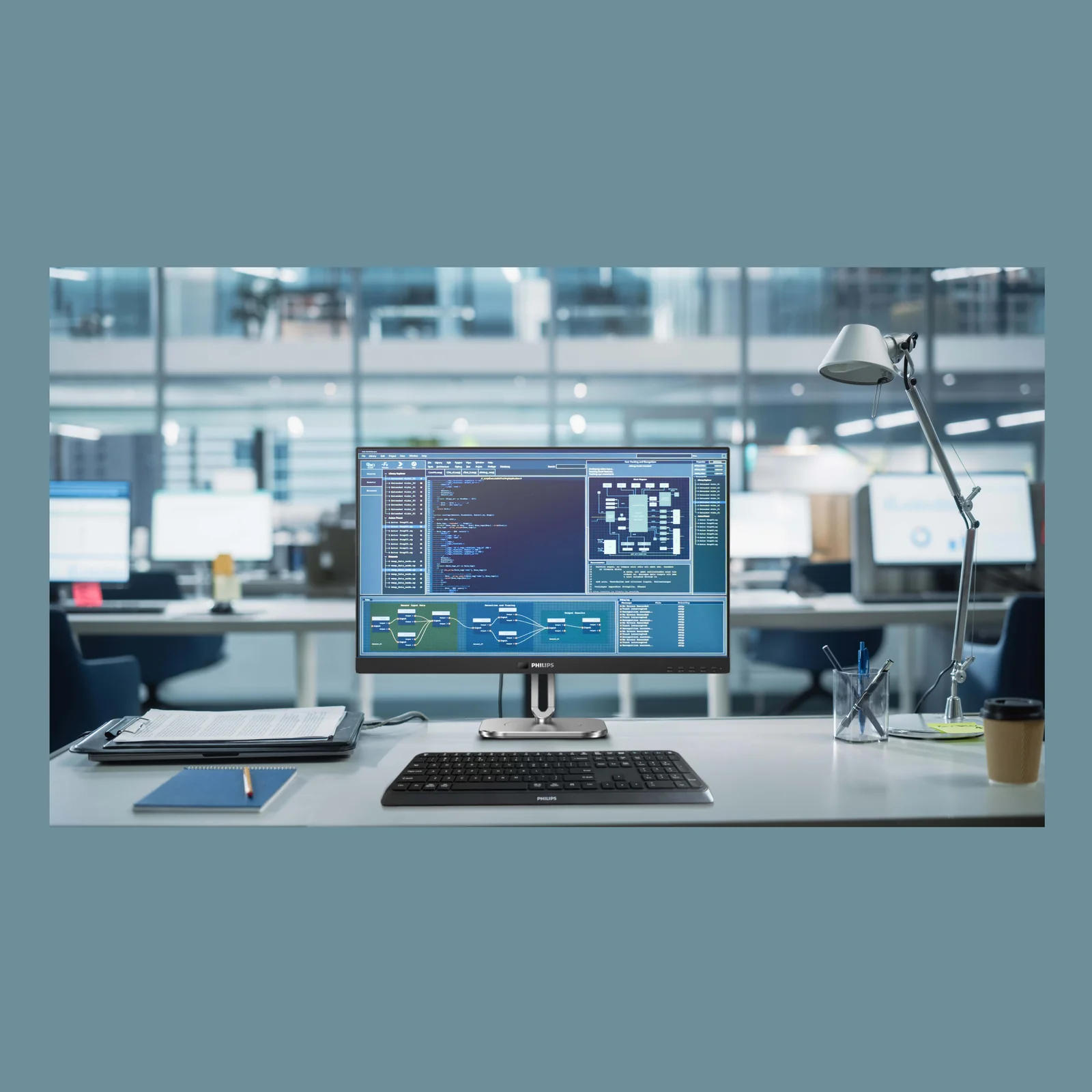 Philips 4000 series 27B2N4500/00 écran plat de PC 68,6 cm (27") 2560 x 1440 pixels Quad HD LCD Gris