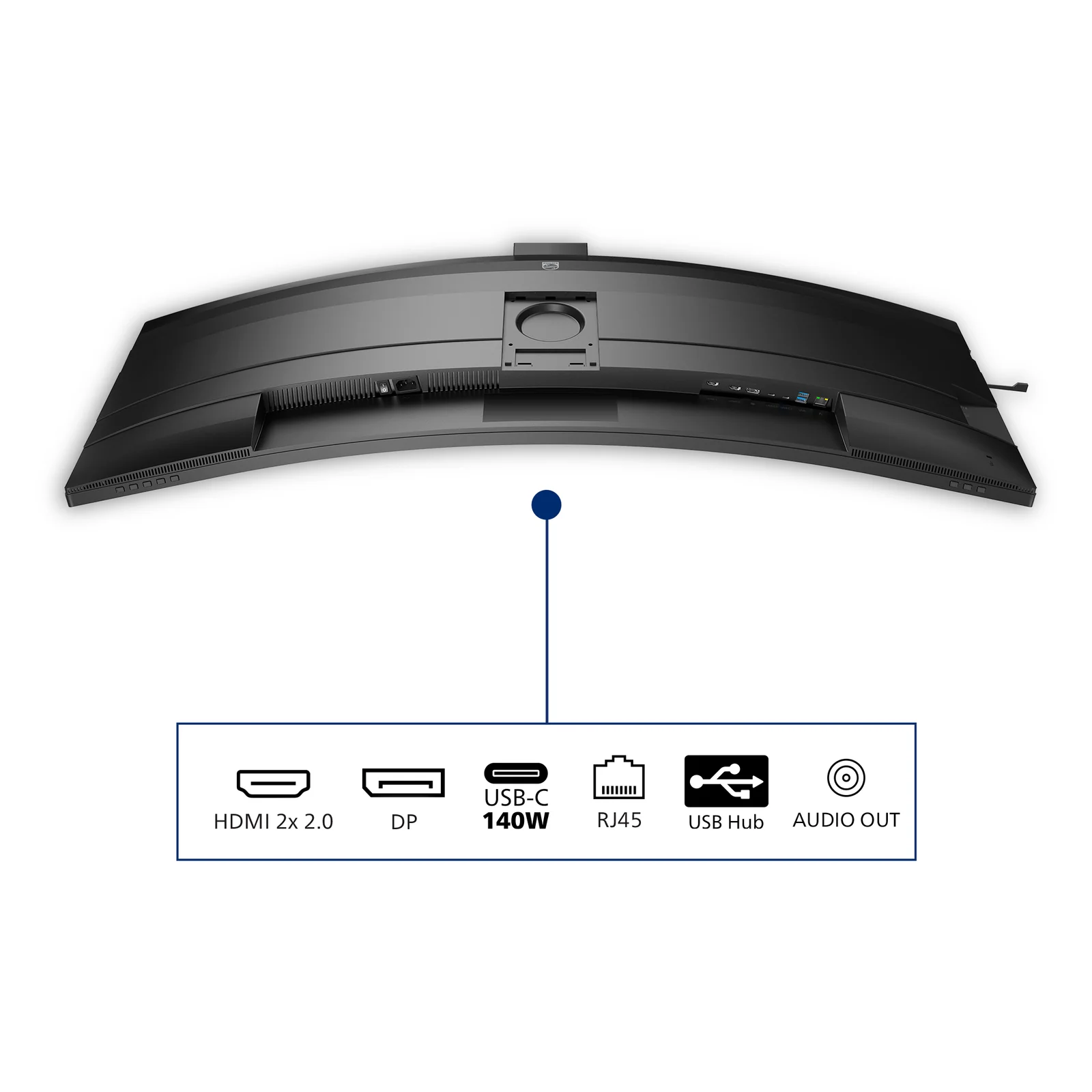 Philips 49B2U6900CH/00 écran plat de PC 124 cm (48.8") 5120 x 1440 pixels Dual QHD LCD Noir