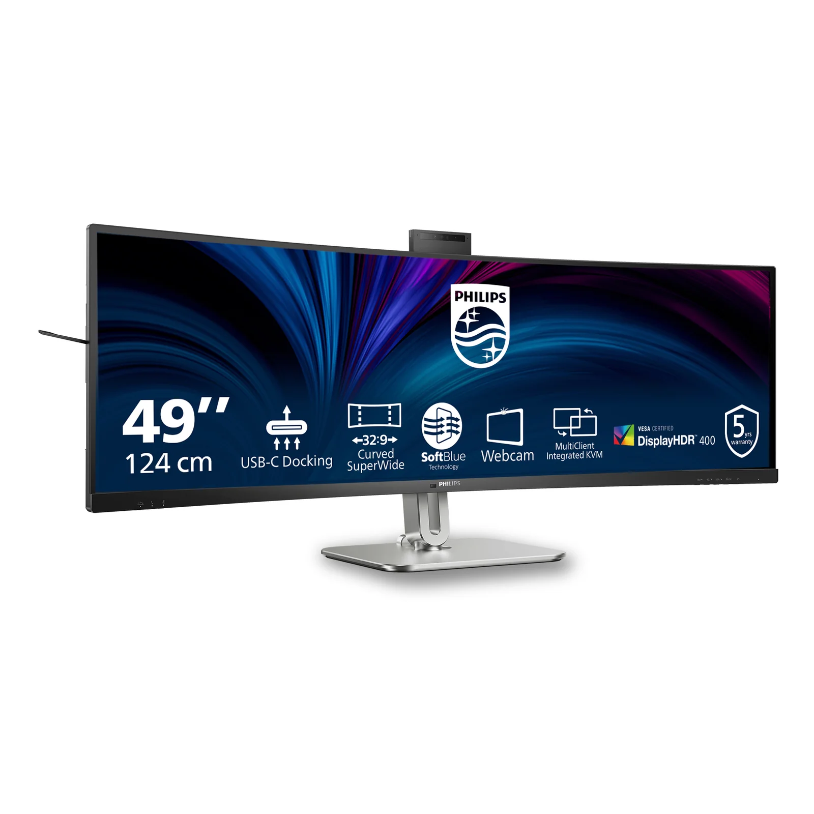 Philips 49B2U6900CH/00 écran plat de PC 124 cm (48.8") 5120 x 1440 pixels Dual QHD LCD Noir