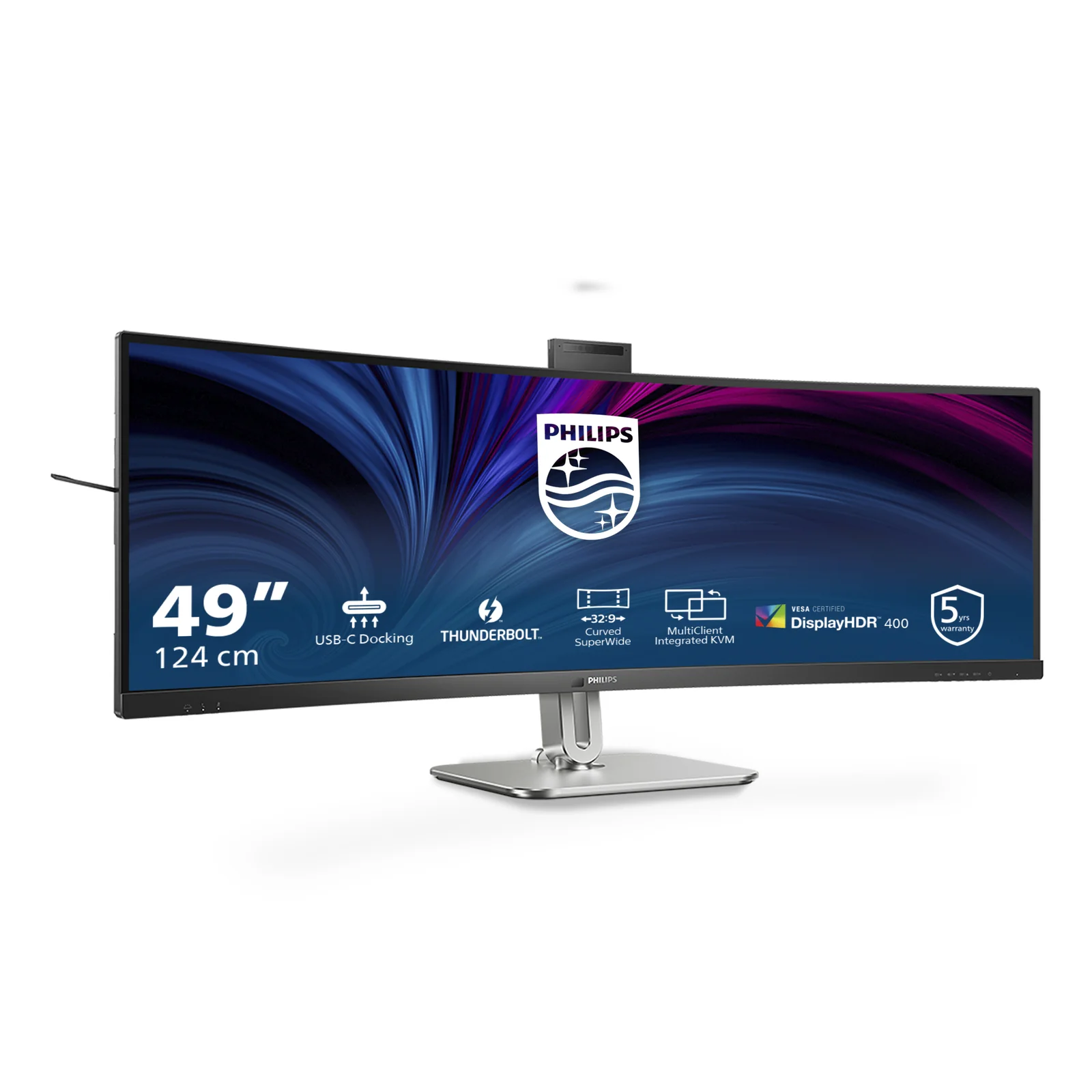 Philips 49B2U6903CH/00 écran plat de PC 124,5 cm (49") 5120 x 1440 pixels Dual QHD LCD Gris