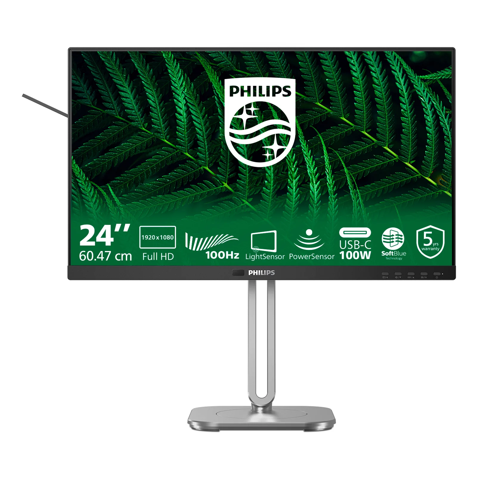 5000 series 24B2G5301/00 écran plat de PC 60,5 cm (23.8") 1920 x 1080 pixels Full HD LCD Noir