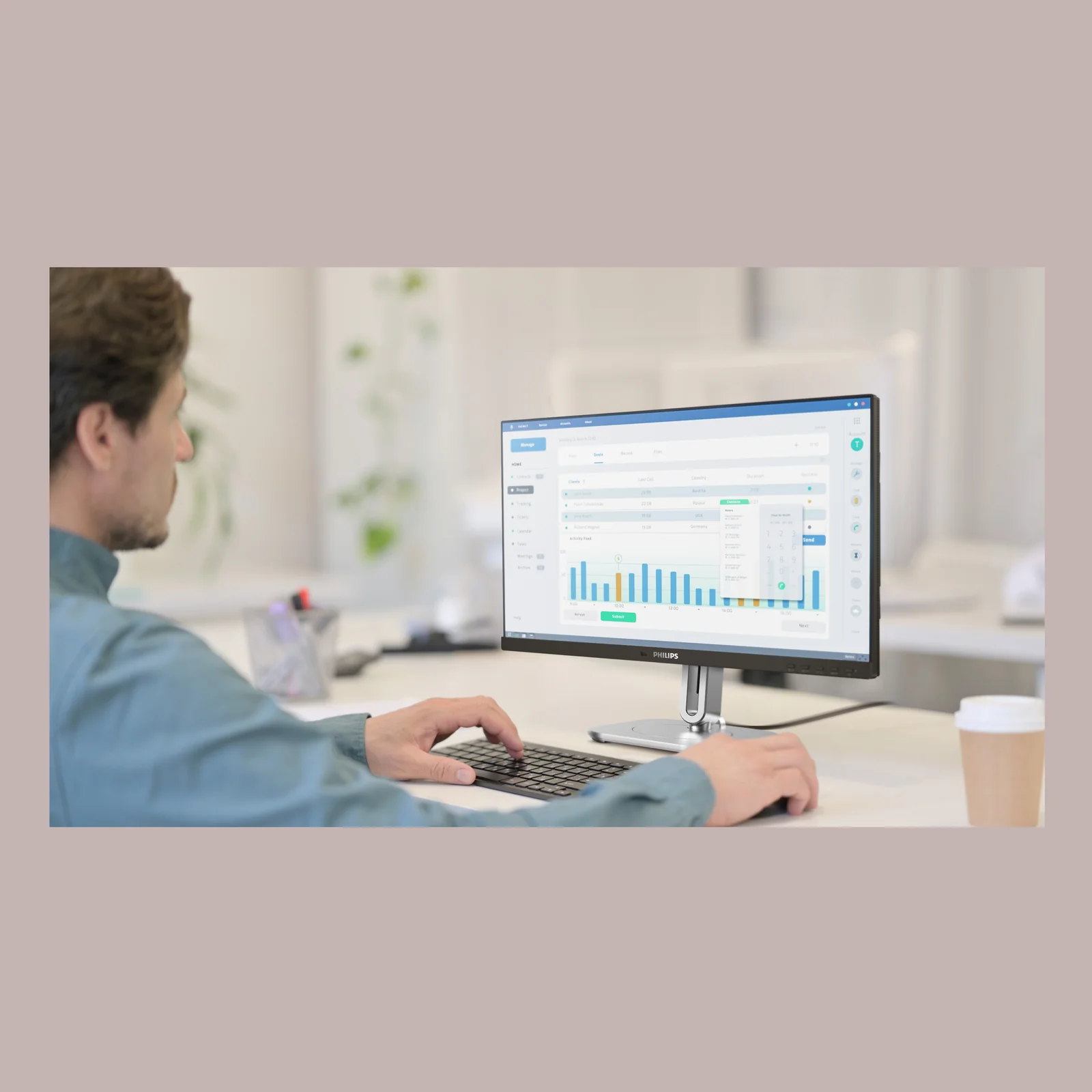 Philips 5000 series 24B2G5301/00 écran plat de PC 60,5 cm (23.8") 1920 x 1080 pixels Full HD LCD Noir