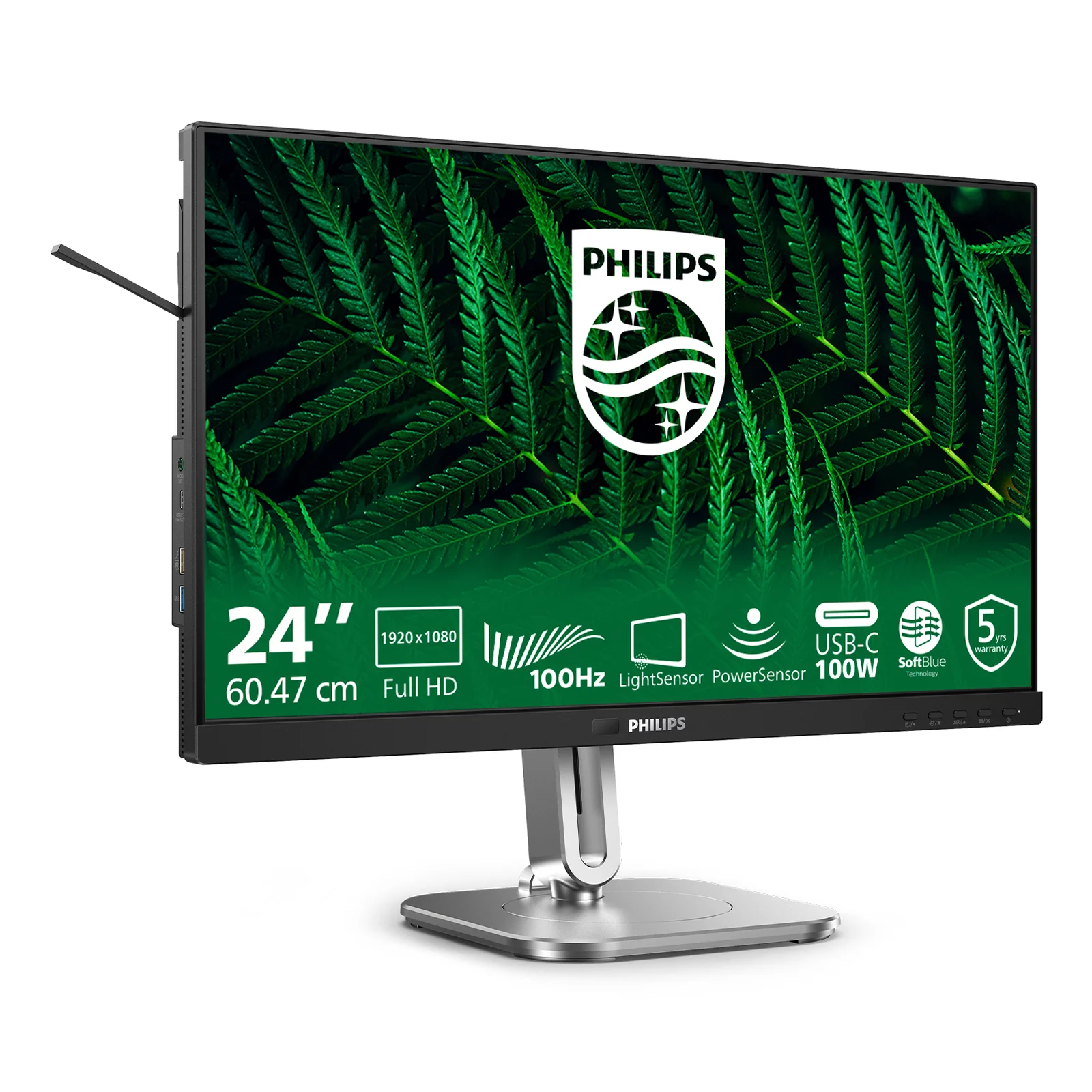Philips 5000 series 24B2G5301/00 écran plat de PC 60,5 cm (23.8") 1920 x 1080 pixels Full HD LCD Noir