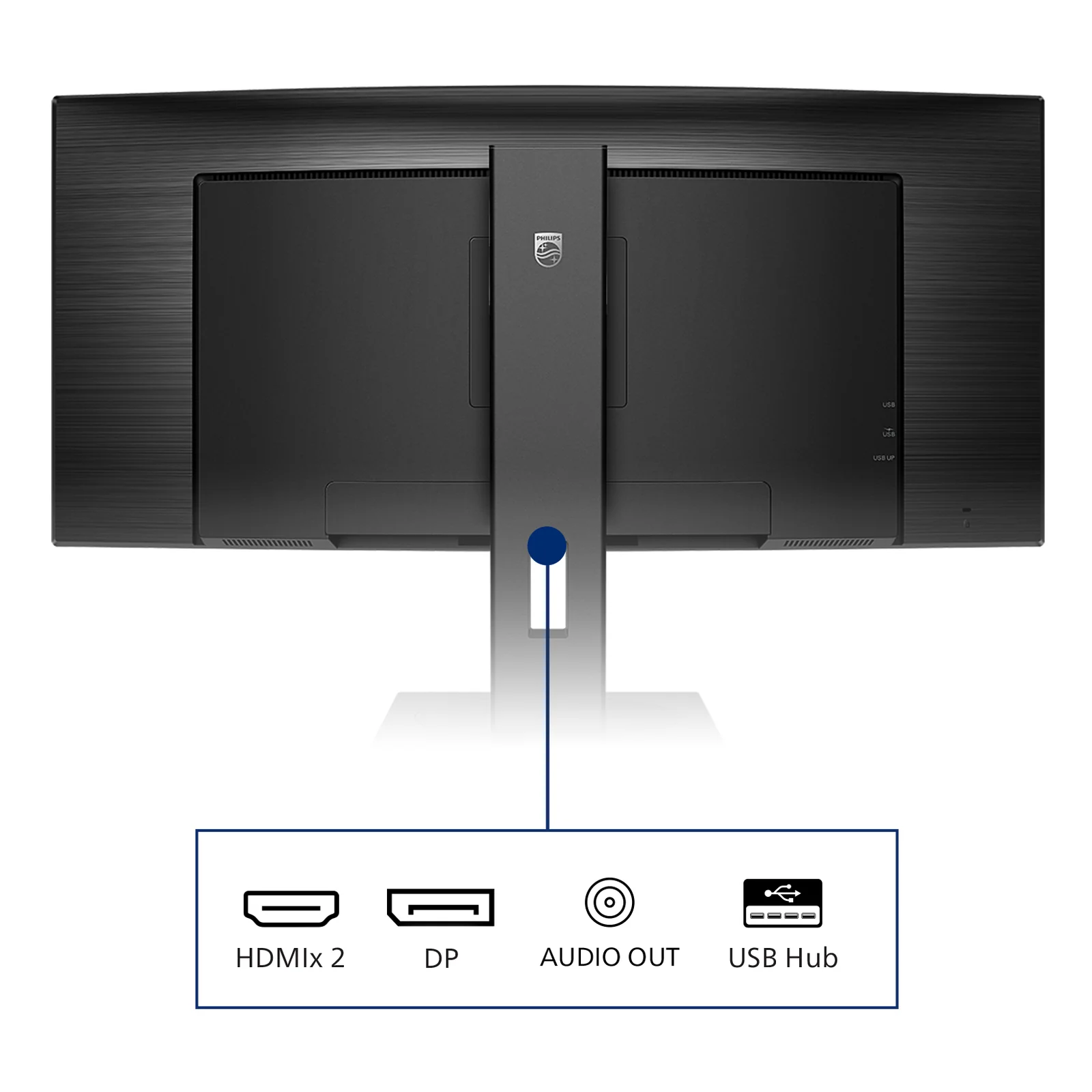 Philips B Line 345B1C/00 écran plat de PC 86,4 cm (34") 3440 x 1440 pixels Quad HD LCD Noir