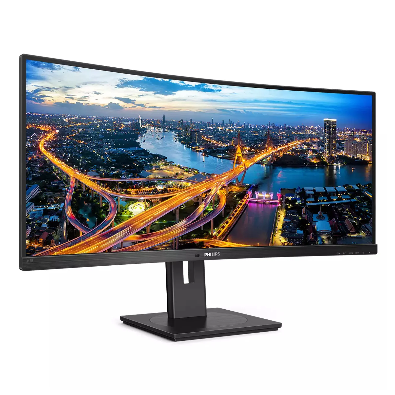 Philips B Line 345B1C/00 écran plat de PC 86,4 cm (34") 3440 x 1440 pixels Quad HD LCD Noir