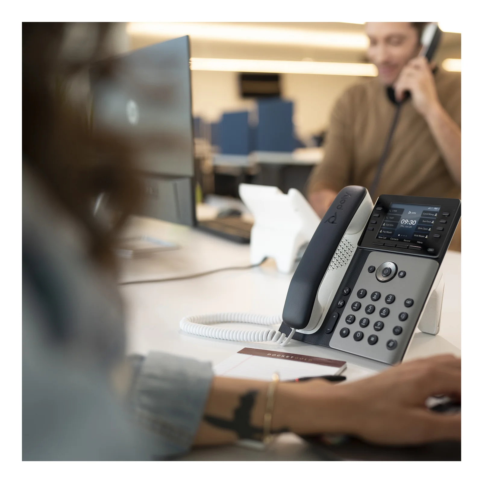 HP Poly Téléphone IP Poly Edge E320 compatible PoE
