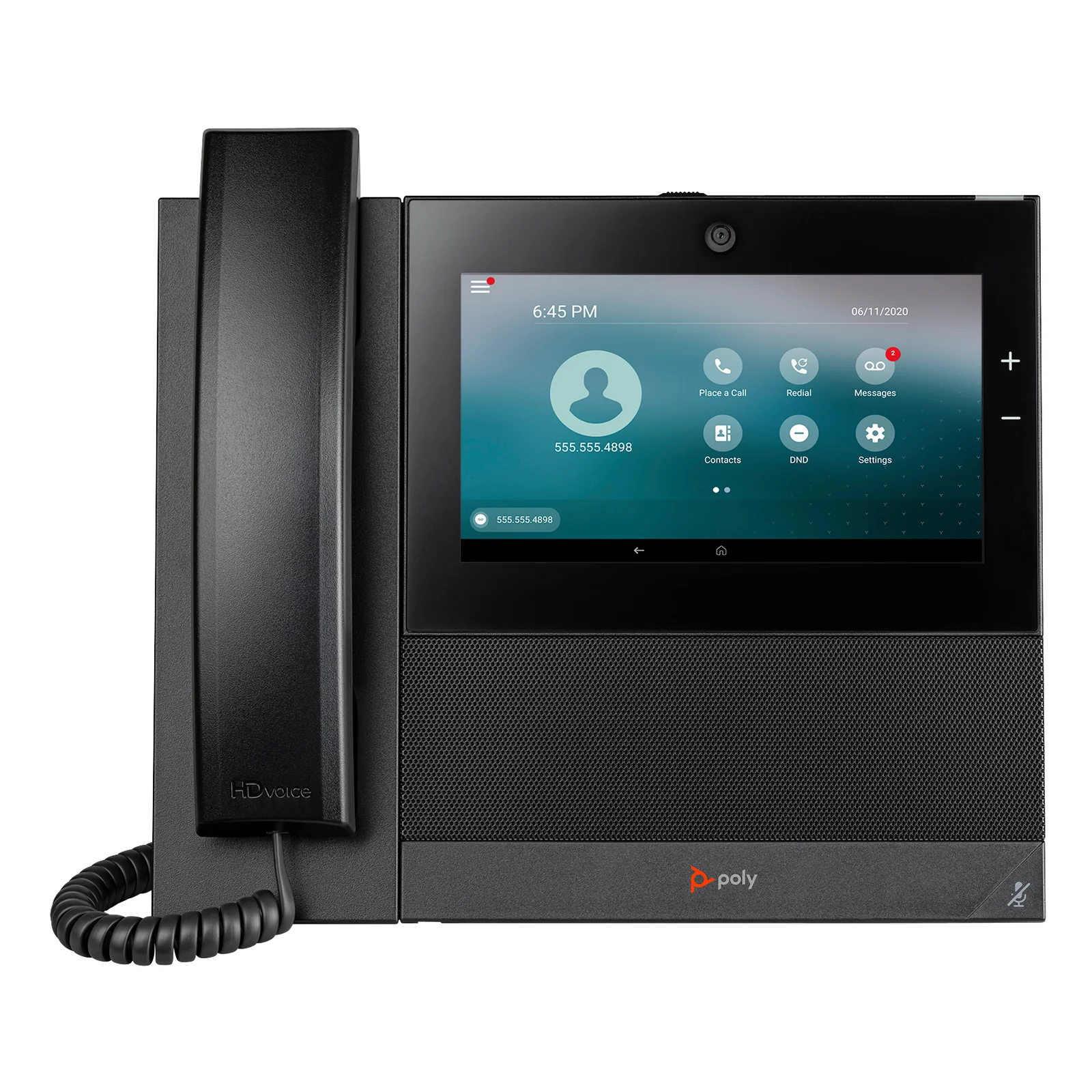 HP Poly Téléphone multimédia professionnel Poly CCX 700 avec Open SIP et compatible PoE