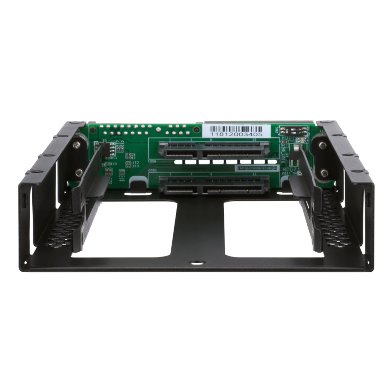 QNAP QDA-A2AR Boîtier de disques de stockage Boîtier disque dur/SSD Noir 2.5"
