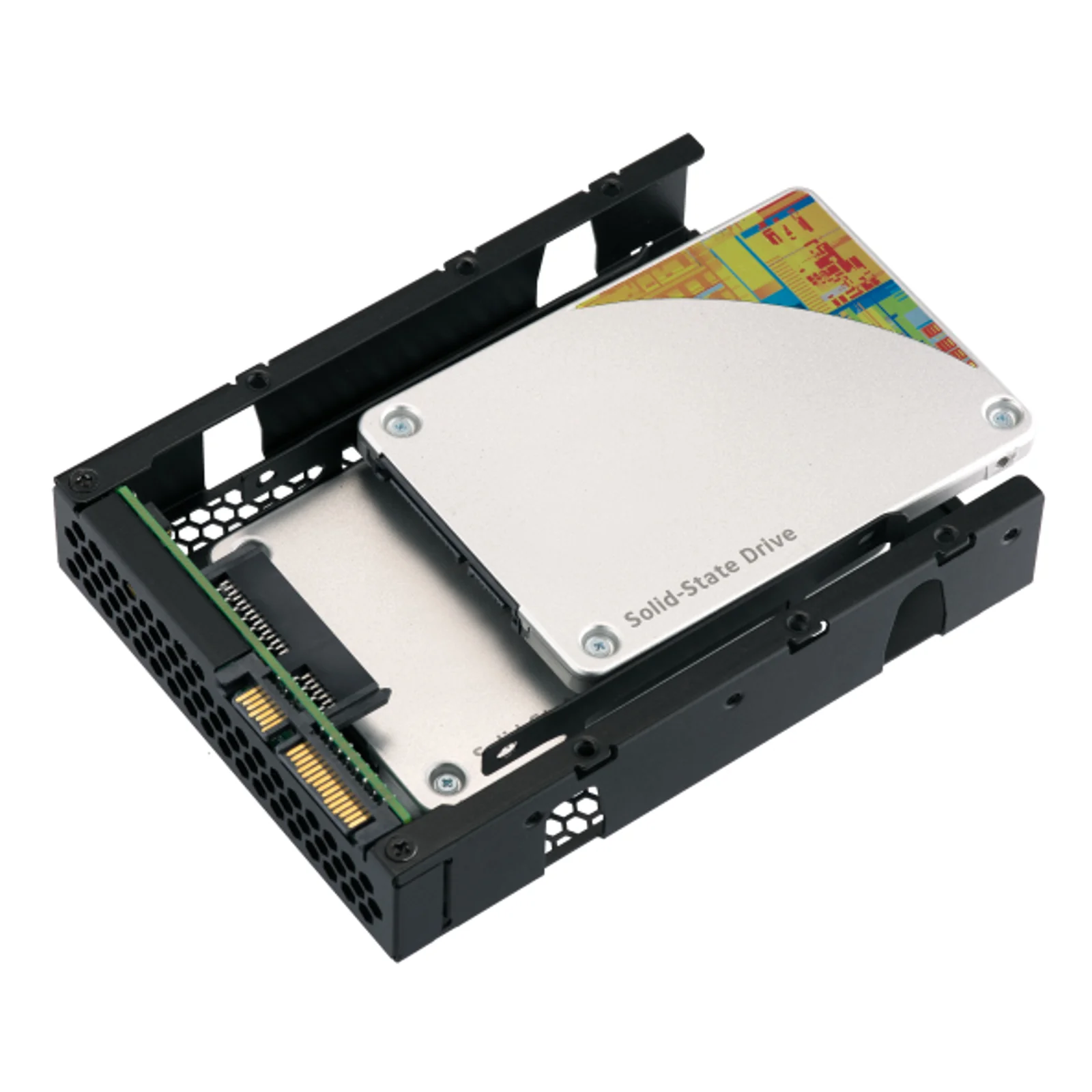 QNAP QDA-A2AR Boîtier de disques de stockage Boîtier disque dur/SSD Noir 2.5"
