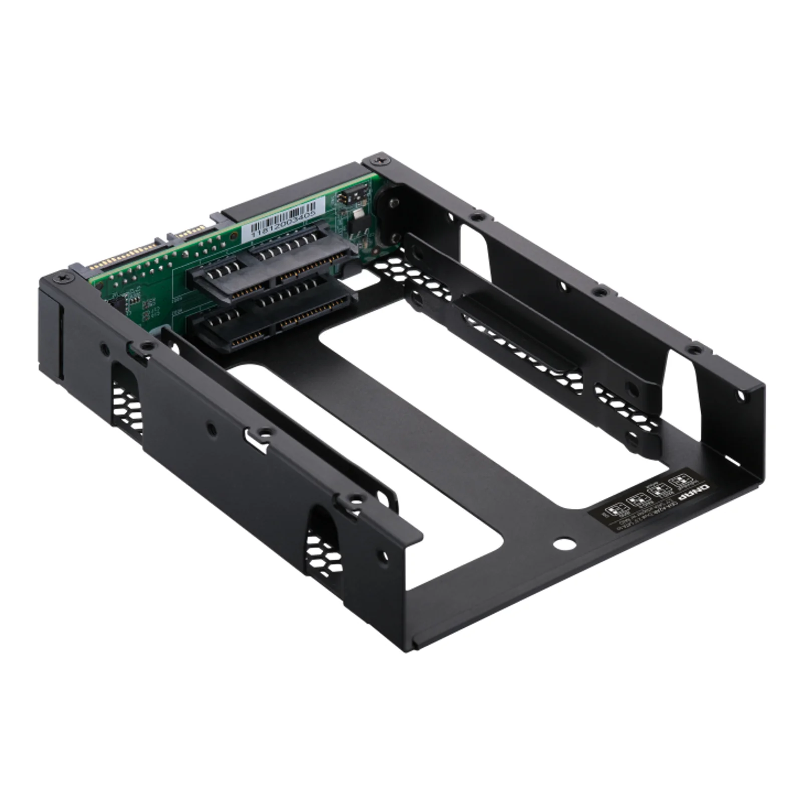 QNAP QDA-A2AR Boîtier de disques de stockage Boîtier disque dur/SSD Noir 2.5"