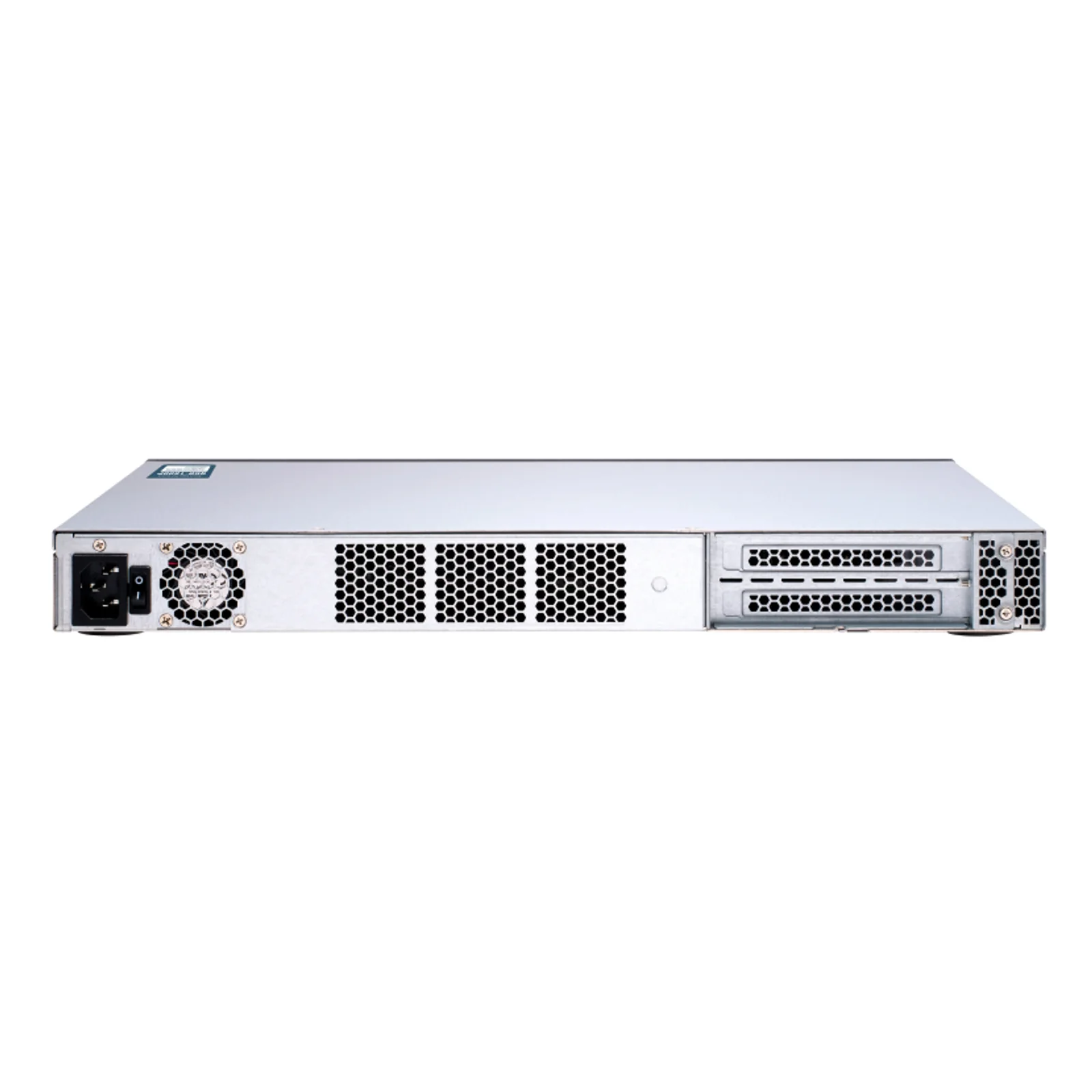QNAP QGD-1600P Géré Gigabit Ethernet (10/100/1000) Connexion Ethernet, supportant l'alimentation via ce port (PoE) 1U Noir, Gris