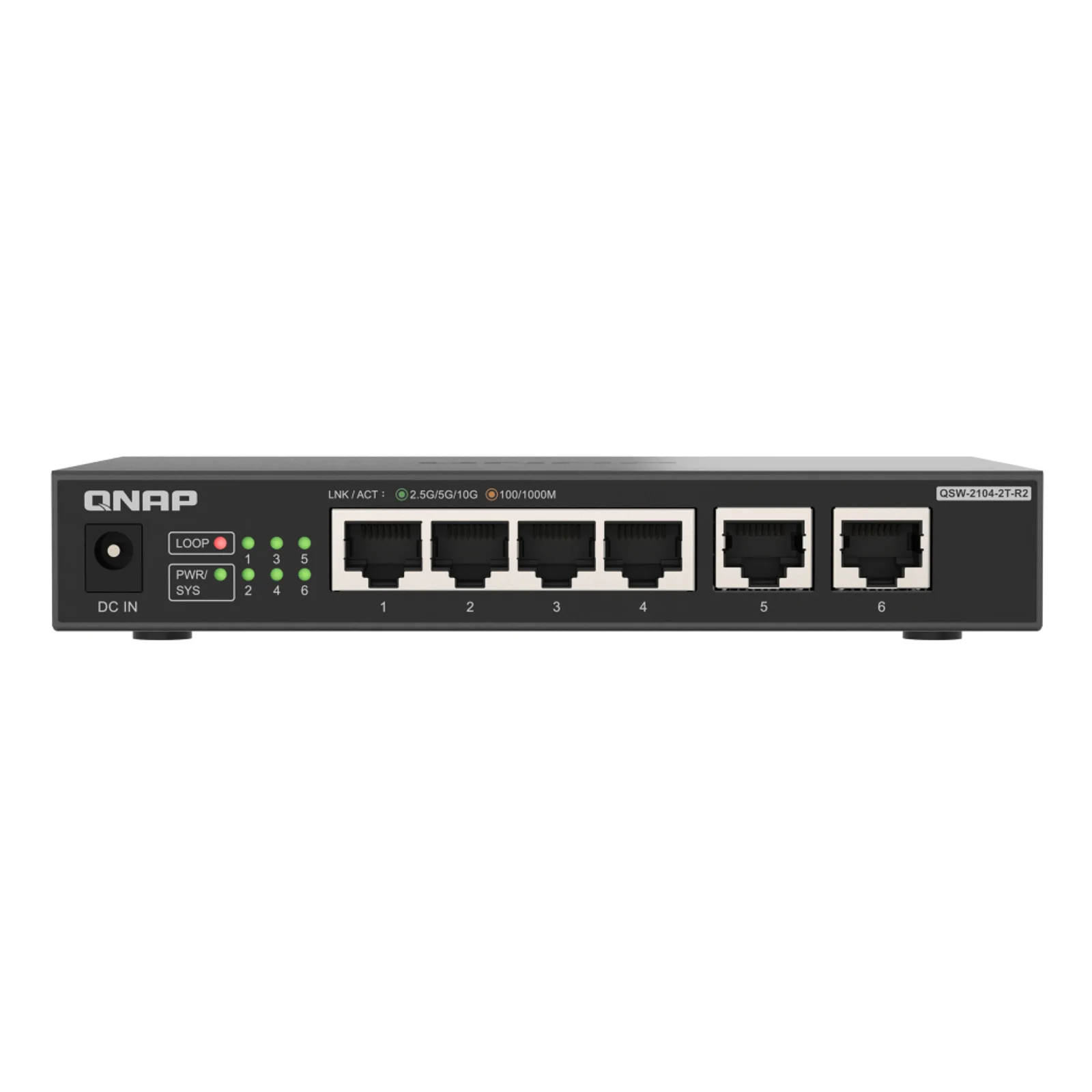 QSW-2104-2T-R2 commutateur réseau Non-géré 10G Ethernet (100/1000/10000) Bureau Noir