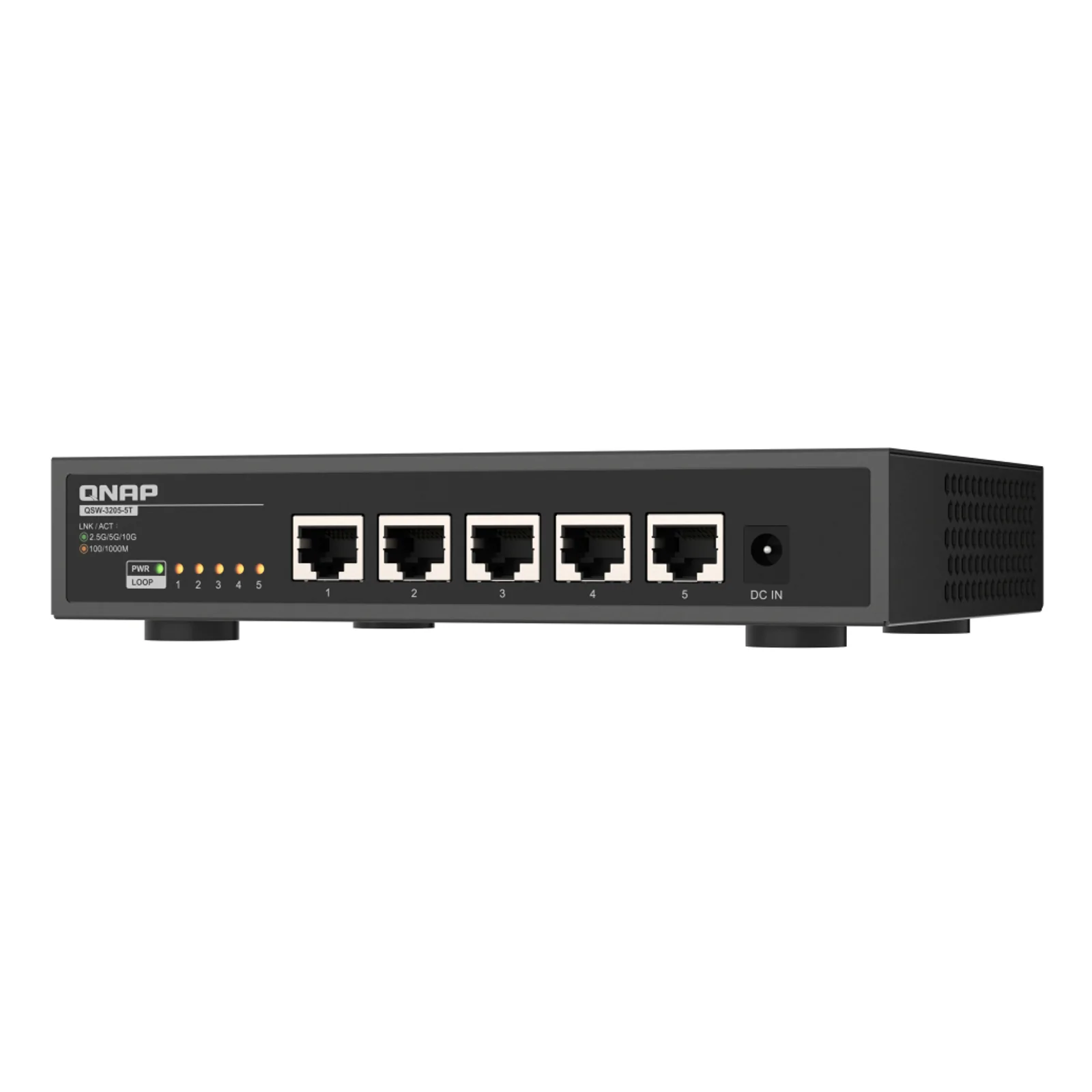 QNAP QSW-3205-5T commutateur réseau Non-géré 10G Ethernet (100/1000/10000) Bureau Noir