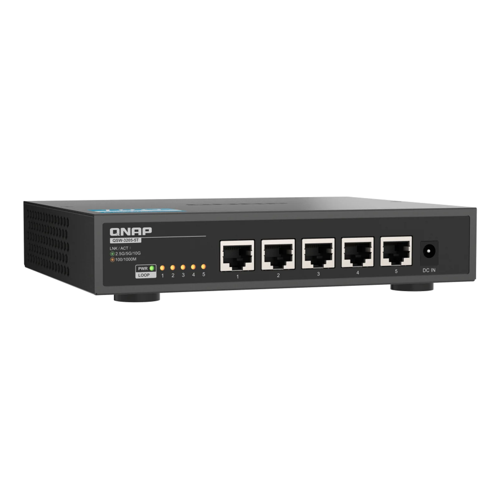 QNAP QSW-3205-5T commutateur réseau Non-géré 10G Ethernet (100/1000/10000) Bureau Noir