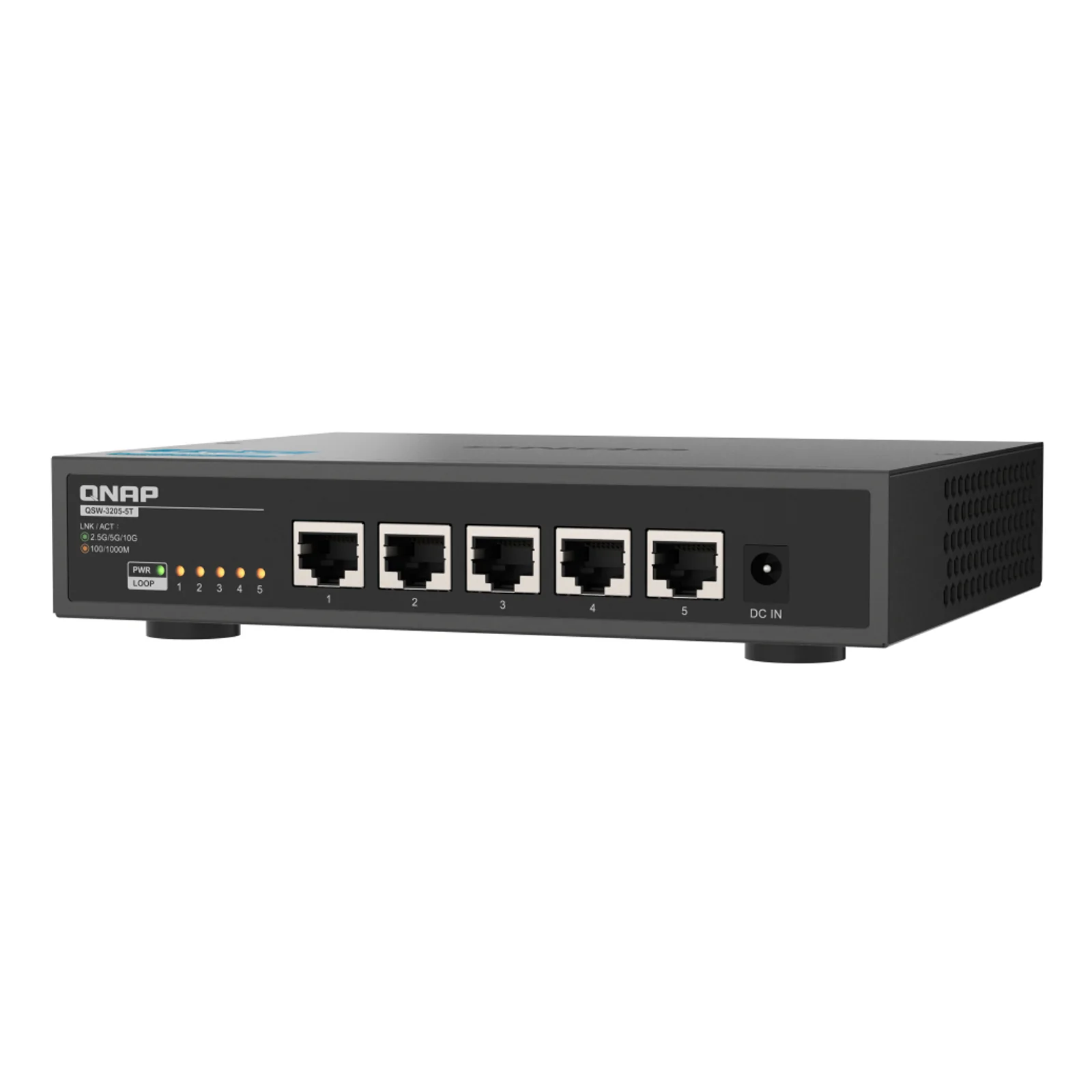 QNAP QSW-3205-5T commutateur réseau Non-géré 10G Ethernet (100/1000/10000) Bureau Noir