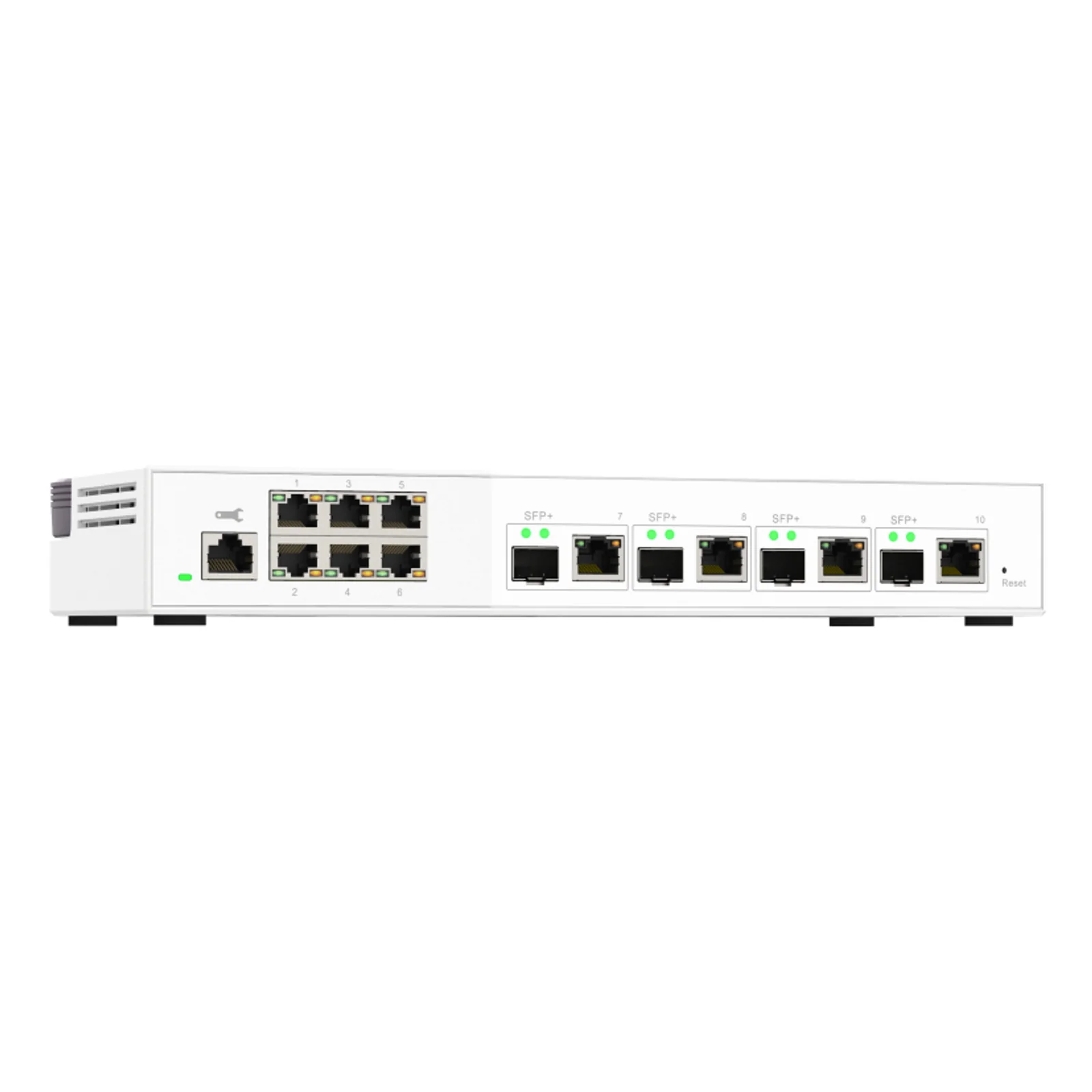 QNAP QSW-M2106-4C commutateur réseau Géré L2 2.5G Ethernet (100/1000/2500) Blanc