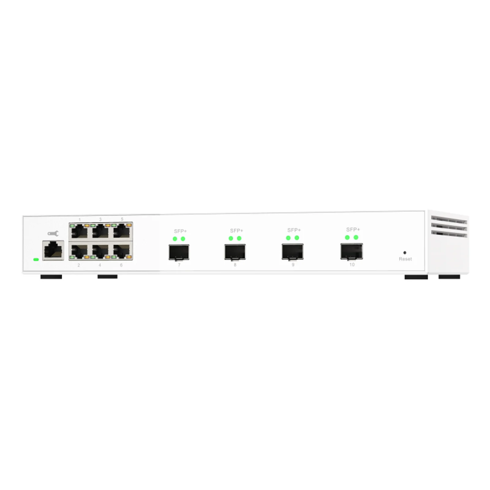 QNAP QSW-M2106-4S commutateur réseau Géré L2 2.5G Ethernet (100/1000/2500) Blanc