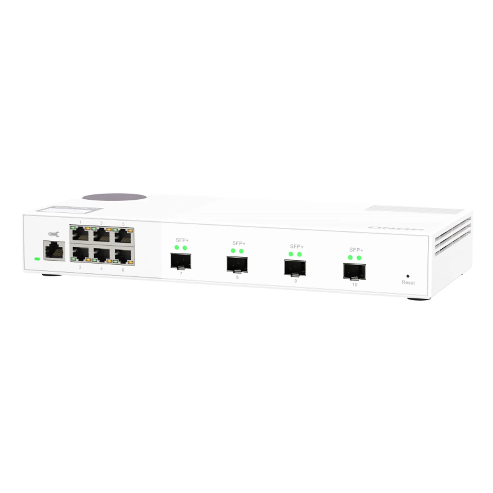 QNAP QSW-M2106-4S commutateur réseau Géré L2 2.5G Ethernet (100/1000/2500) Blanc
