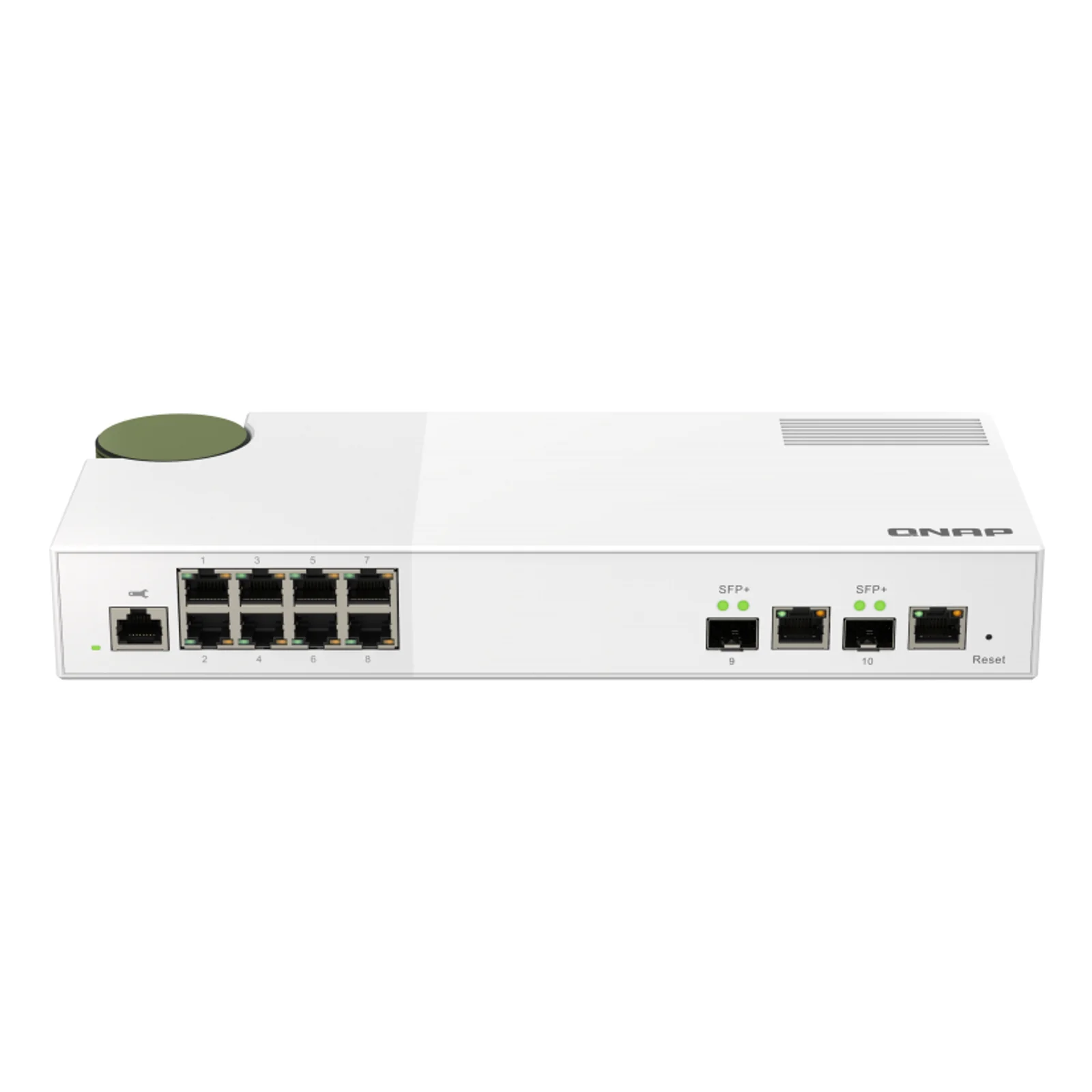 QNAP QSW-M2108-2C commutateur réseau Géré L2 2.5G Ethernet (100/1000/2500) Gris, Blanc