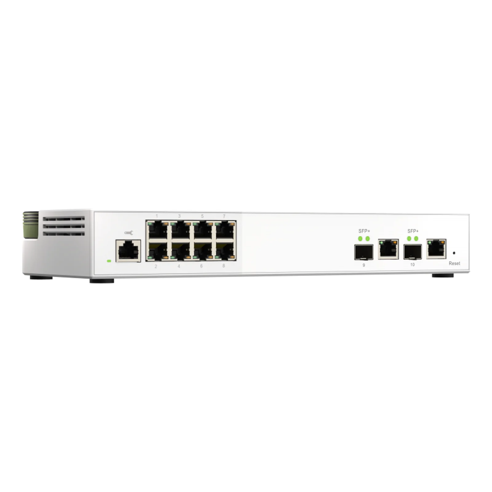 QNAP QSW-M2108-2C commutateur réseau Géré L2 2.5G Ethernet (100/1000/2500) Gris, Blanc