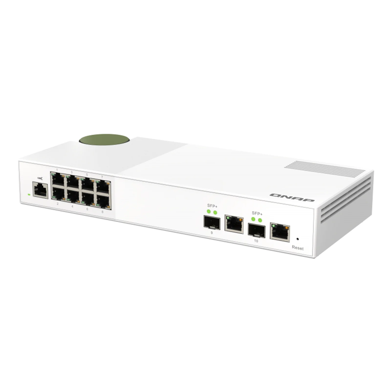 QNAP QSW-M2108-2C commutateur réseau Géré L2 2.5G Ethernet (100/1000/2500) Gris, Blanc