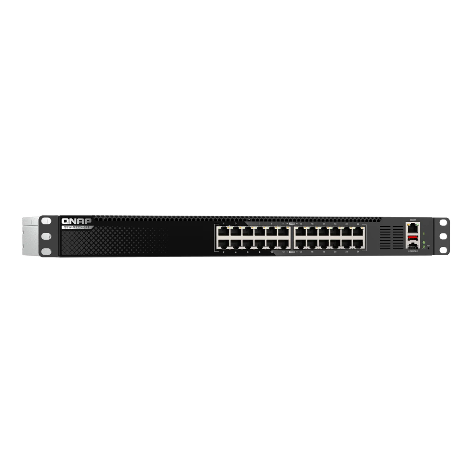 QNAP QSW-M3224-24T commutateur réseau Géré L3 10G Ethernet (100/1000/10000) 1U Noir, Argent