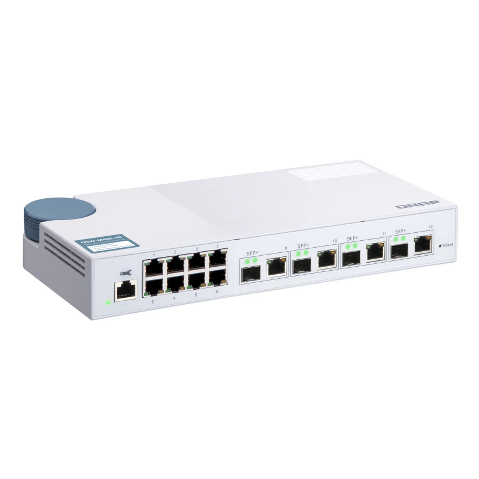 QNAP QSW-M408-4C commutateur réseau Géré L2 Gigabit Ethernet (10/100/1000) Blanc