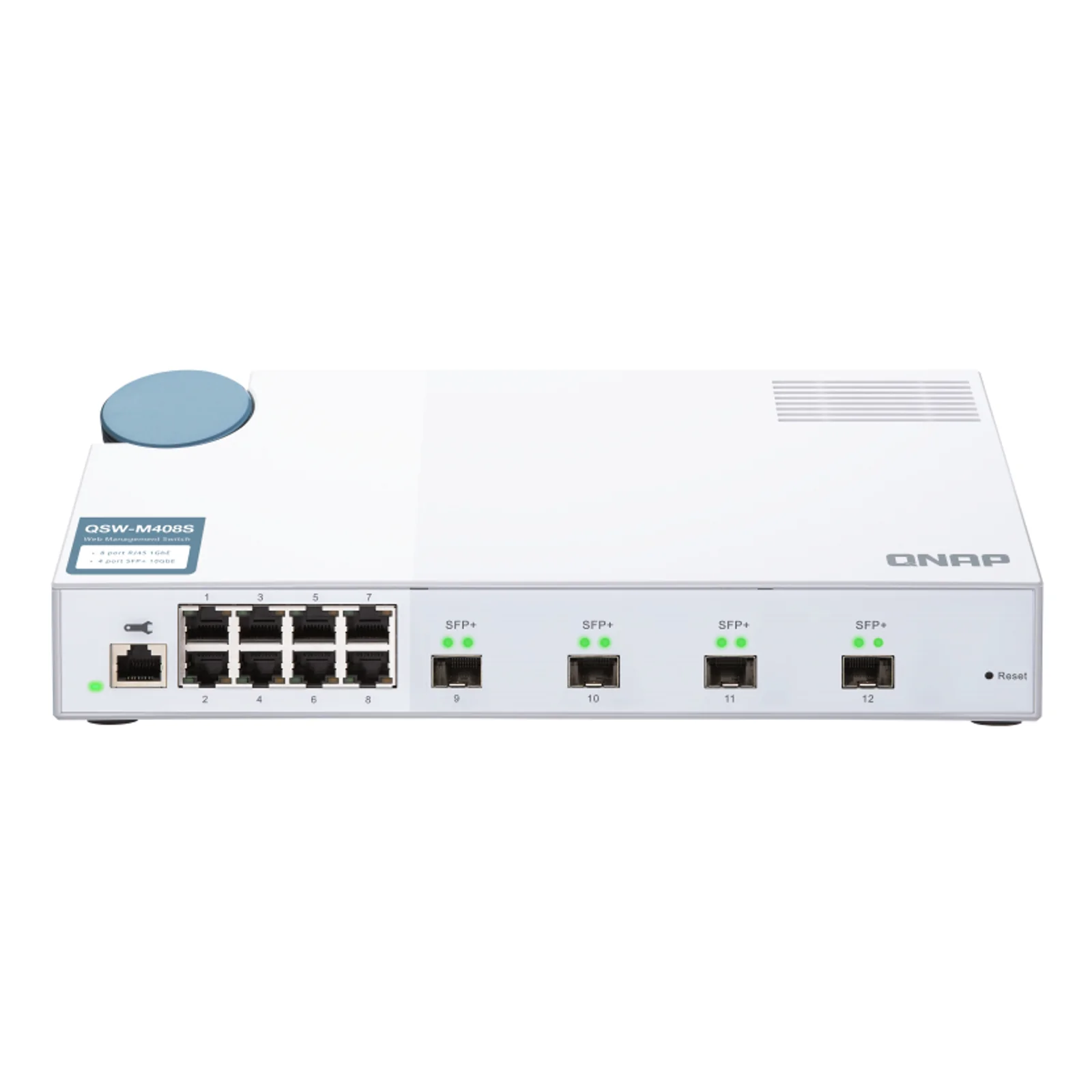 QNAP QSW-M408S commutateur réseau Géré L2 Gigabit Ethernet (10/100/1000) Blanc