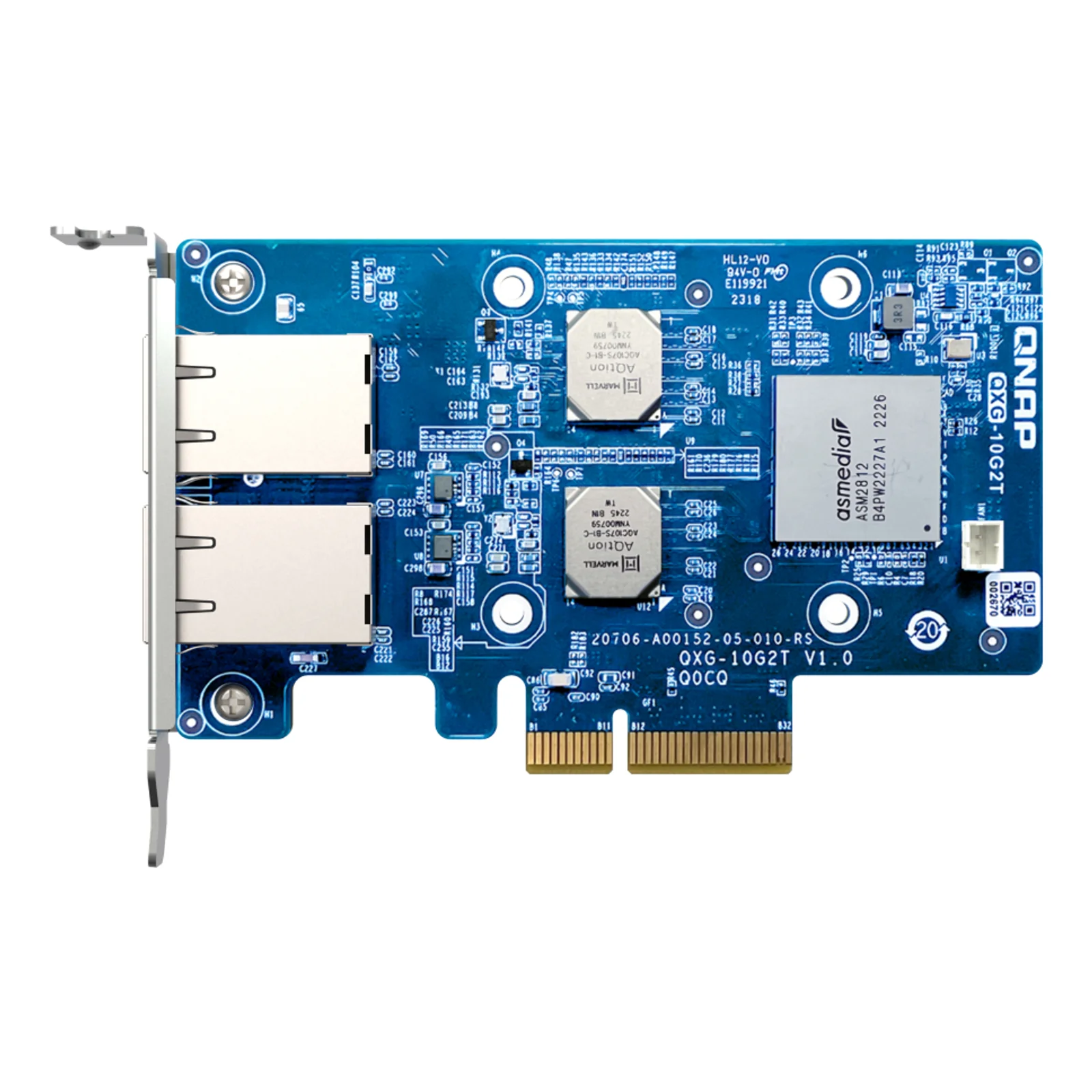 QNAP QXG-10G2T carte réseau Interne Ethernet 10000 Mbit/s